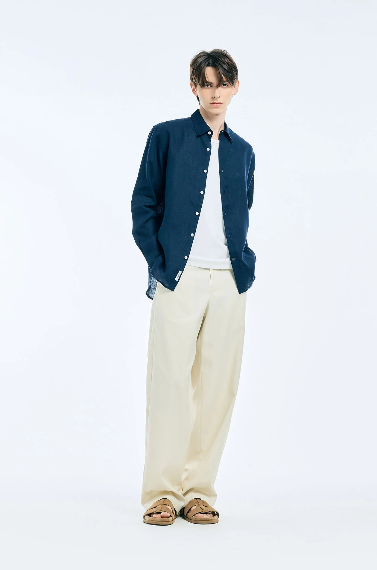 Regular Fit Linen Shirt - Image 18