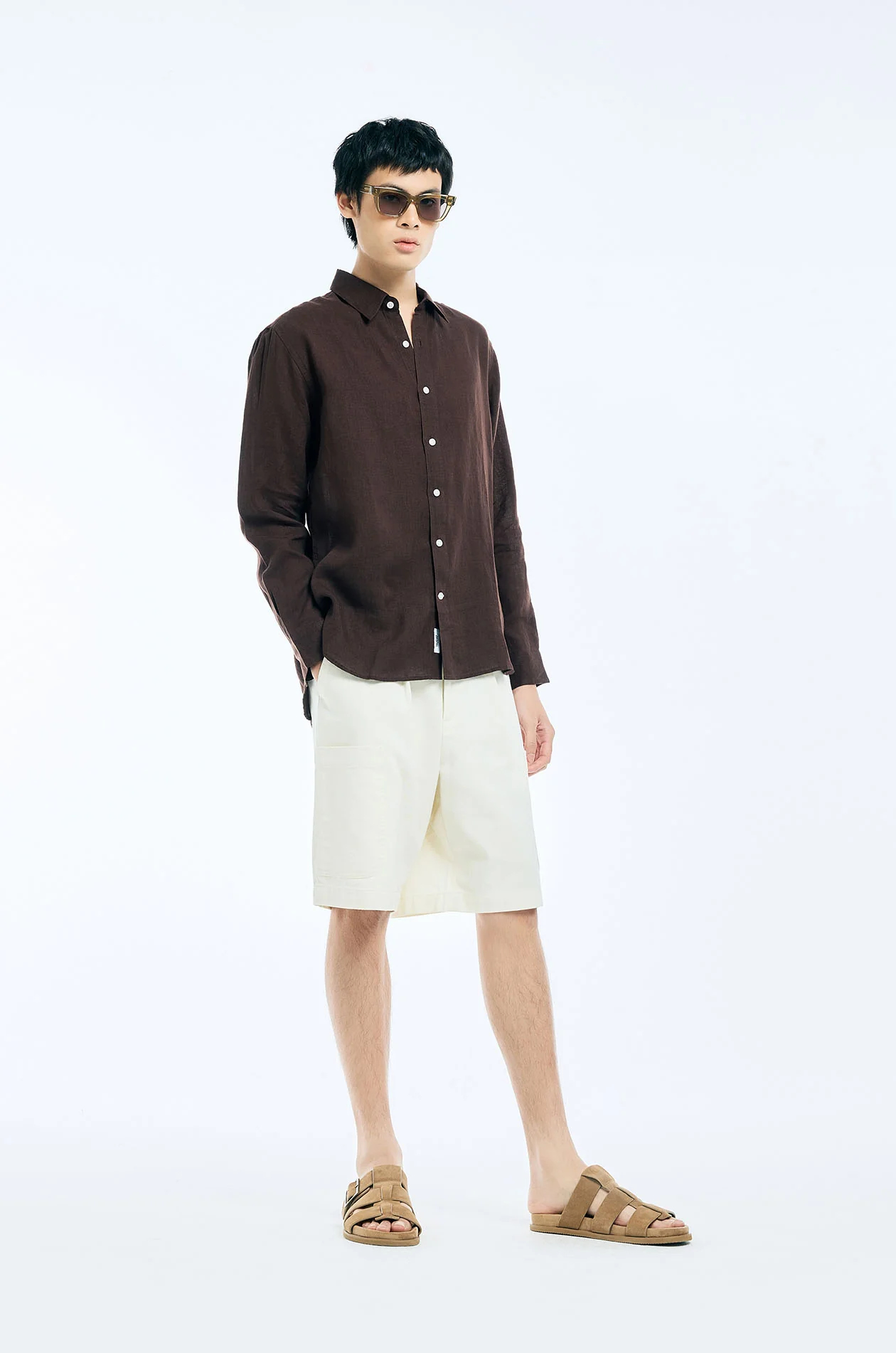 Regular Fit Linen Shirt - Image 2