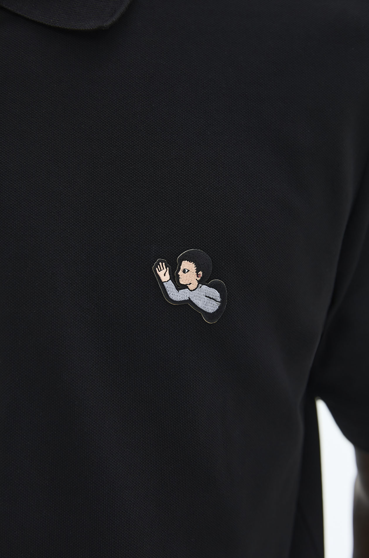Zipper Polo Shirt with Gongkan - Image 4