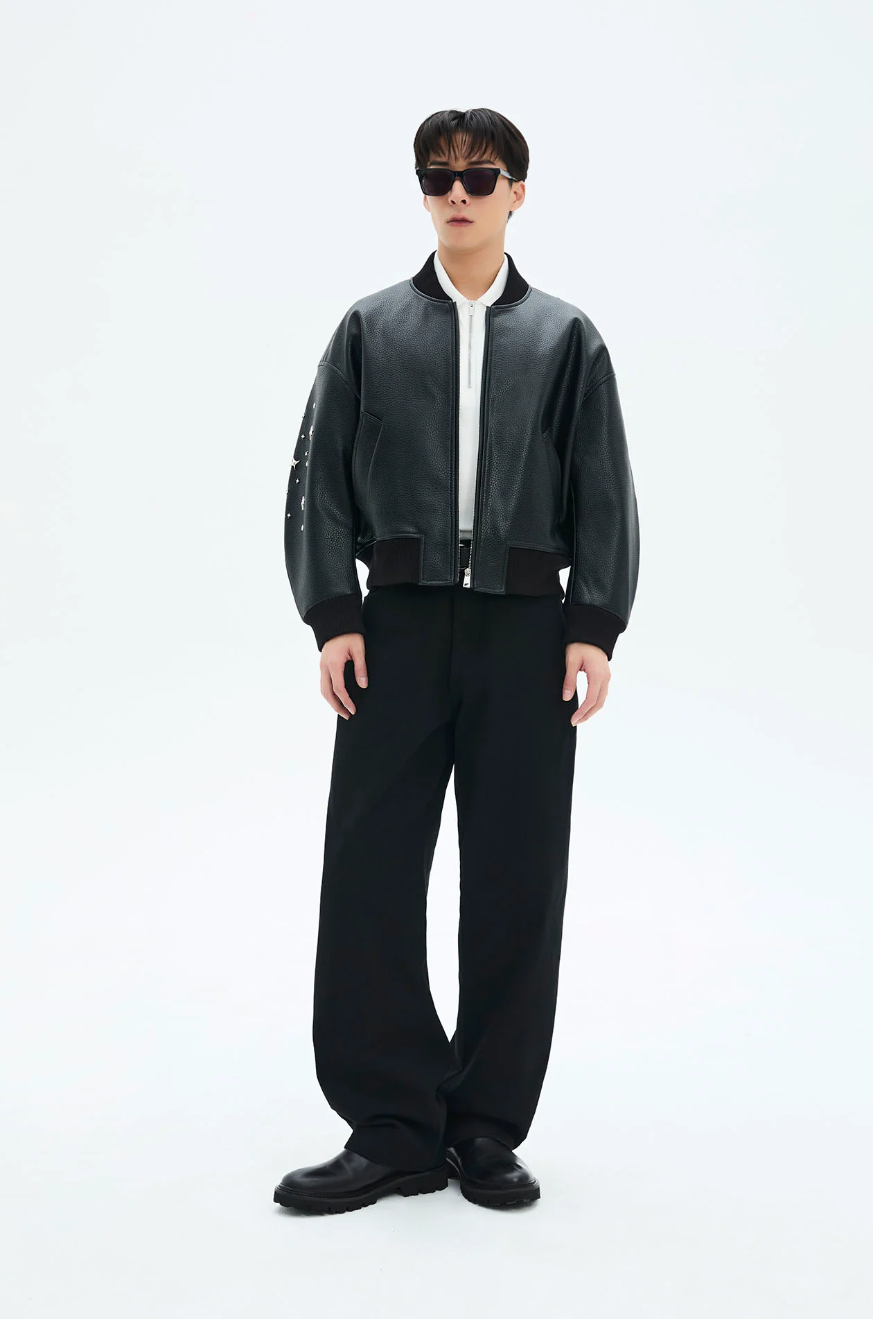 Zipper Polo Shirt with Gongkan - Image 7