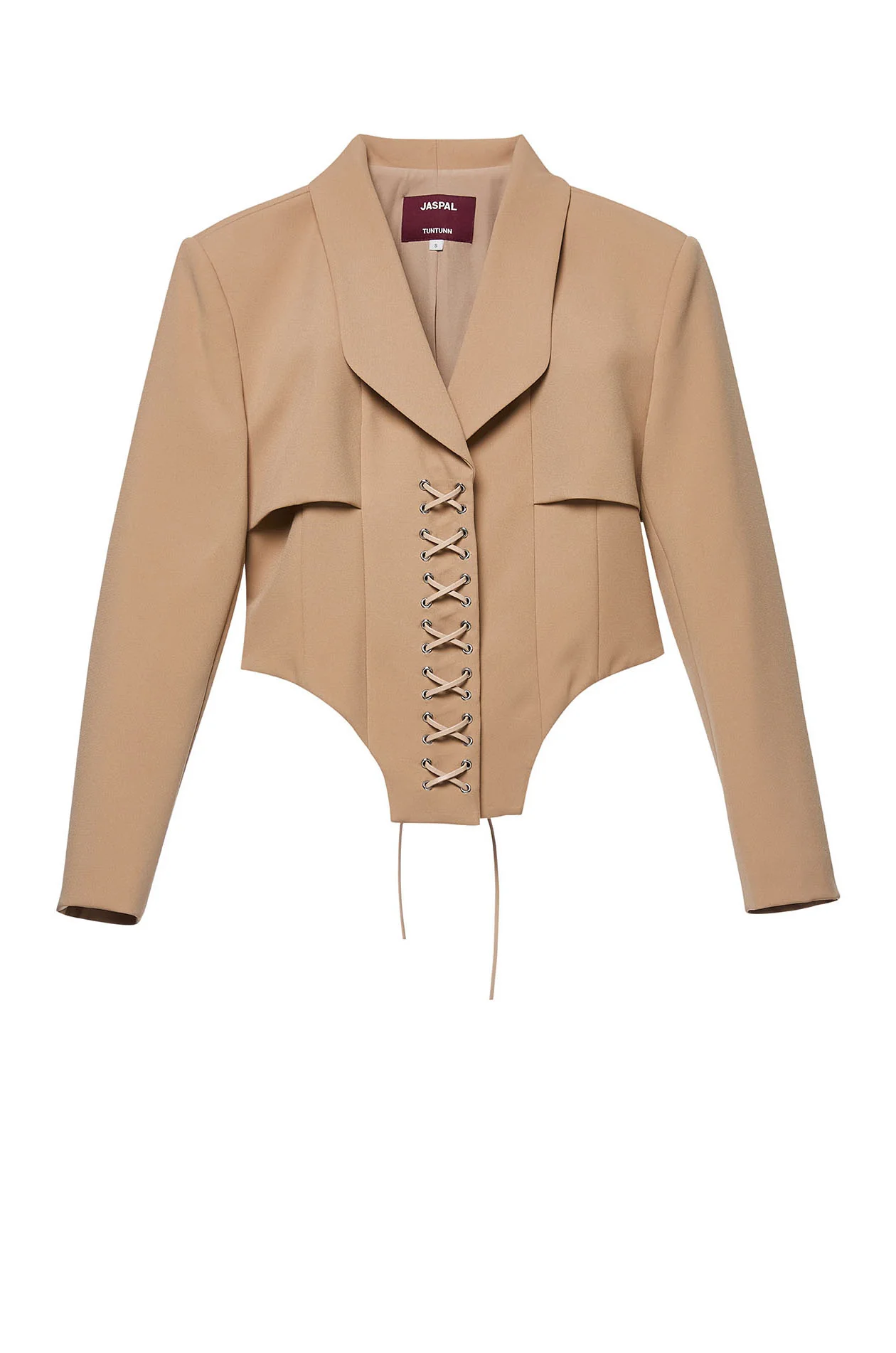 Structured Lace-Up Blazer with TunTun - Image 6