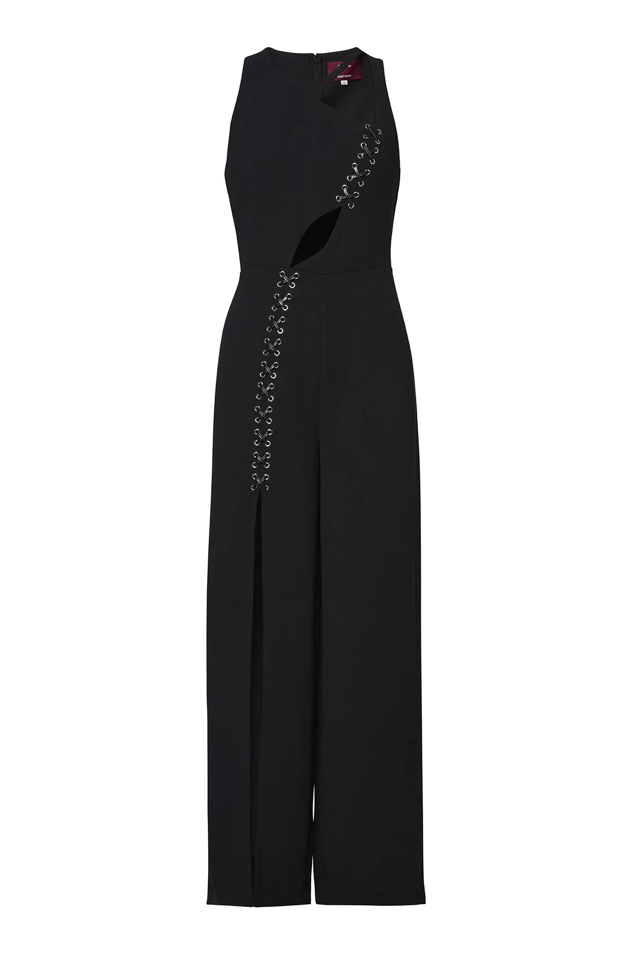 Lace-Up Cut-Out Jumpsuit with TunTun - Image 6