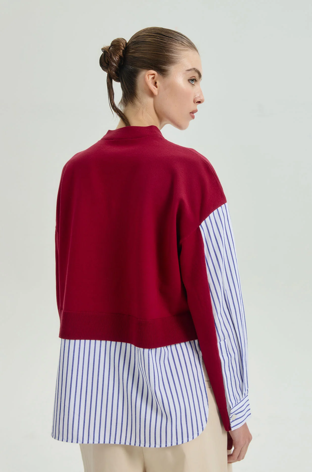 Loose Fit Hybrid Cardigan - Image 9