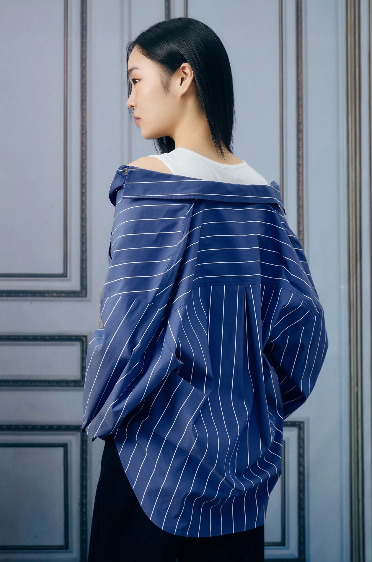Tank-Layer Striped Shirt - Image 5