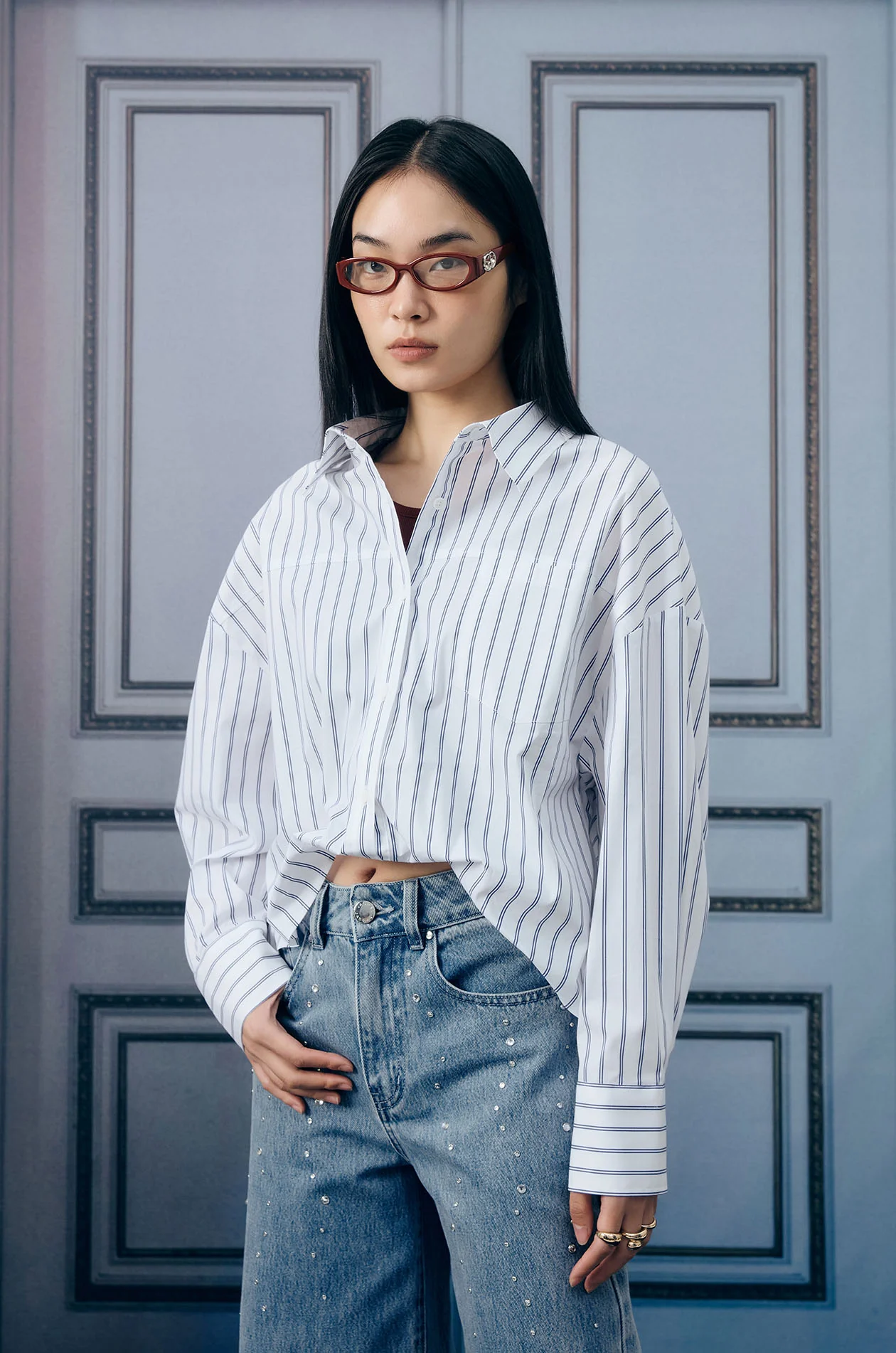 Tank-Layer Striped Shirt - Image 8