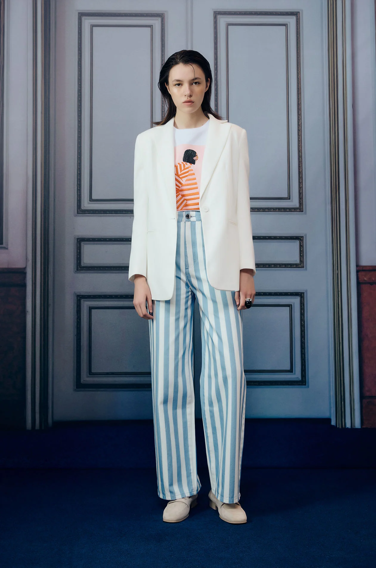 Vertical Striped Pants