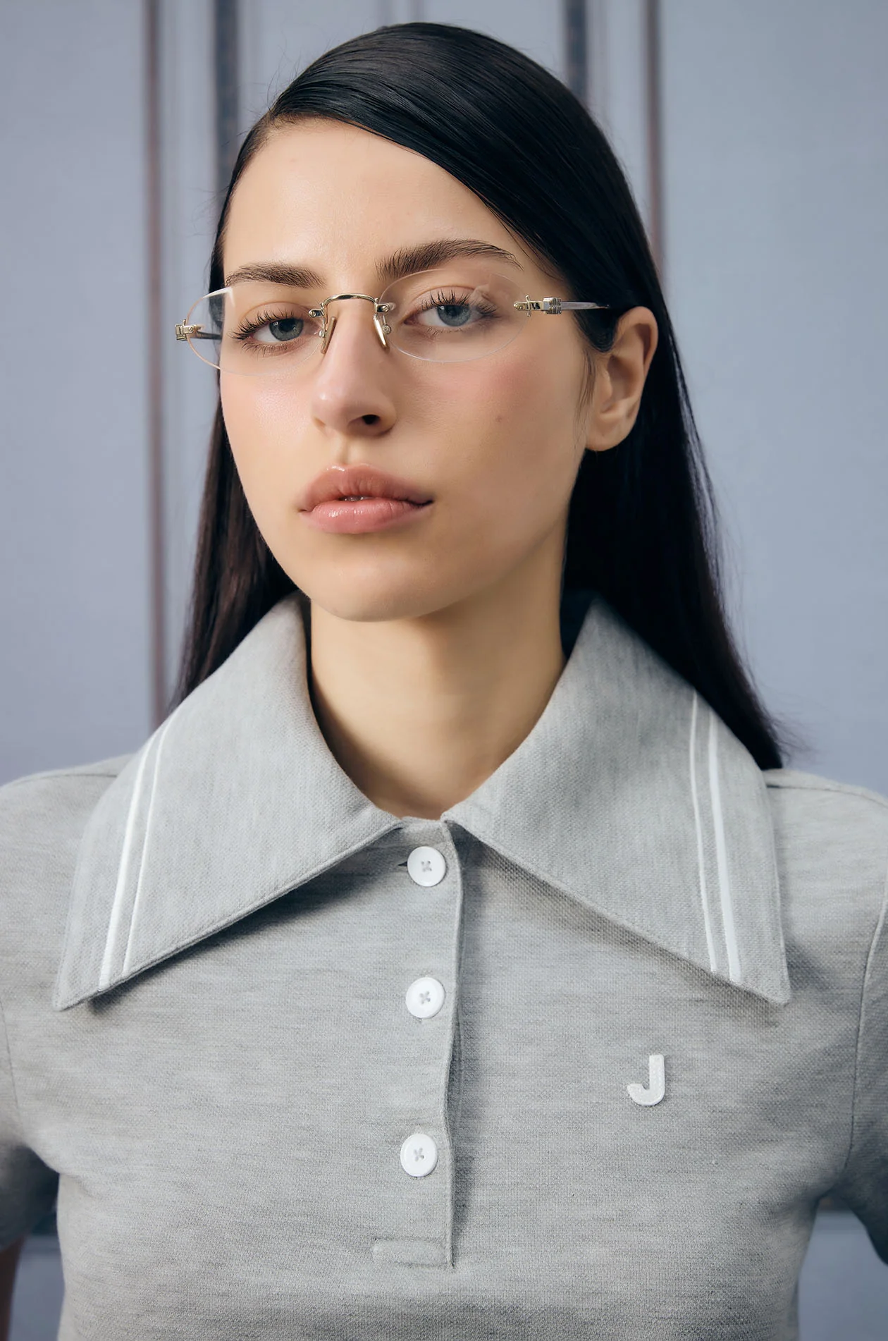 Oversized Collar Polo Shirt - Image 13