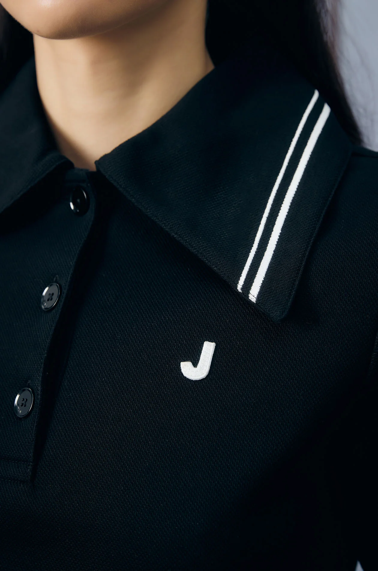 Oversized Collar Polo Shirt - Image 3