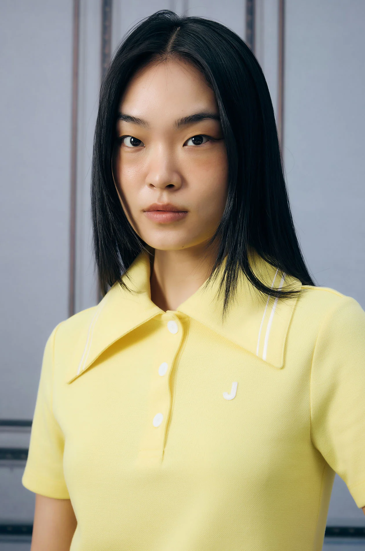Oversized Collar Polo Shirt - Image 7