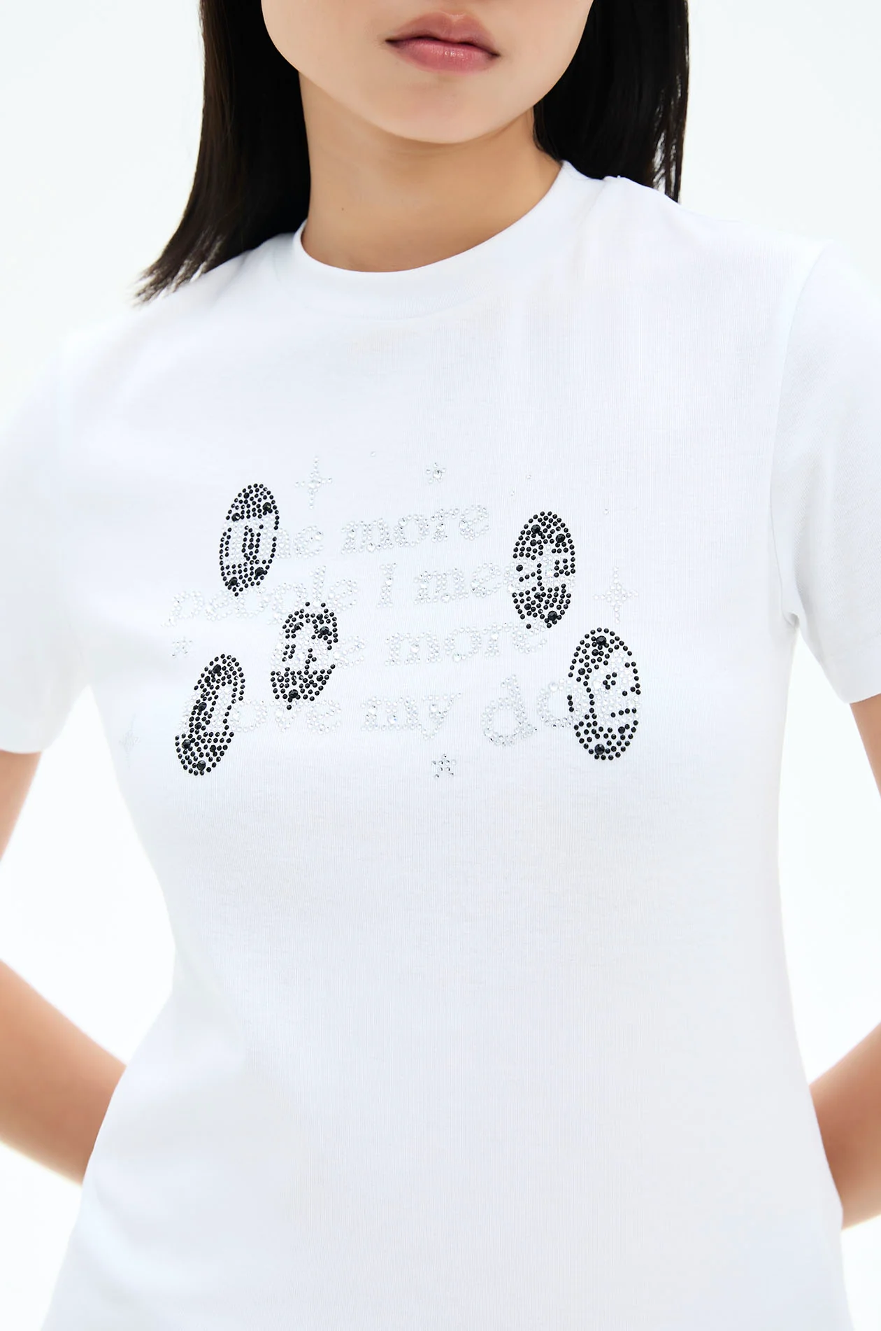 Rhinestone T-Shirt with Gongkan - Image 3