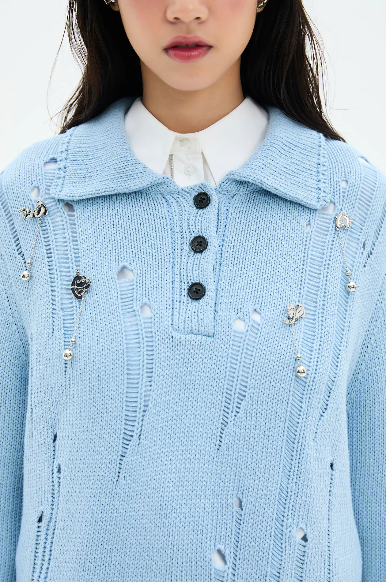 Collared Sweater with Gongkan - Image 3