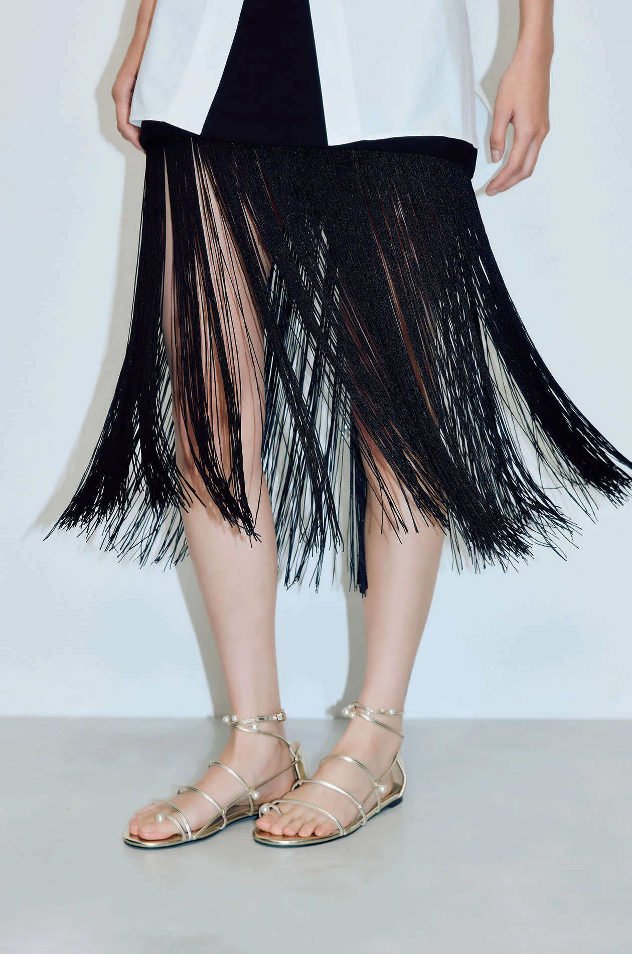 Fringe Mini Skirt - Image 3