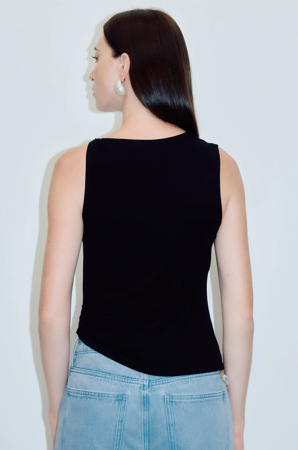 Draped Sleeveless Top - Image 4