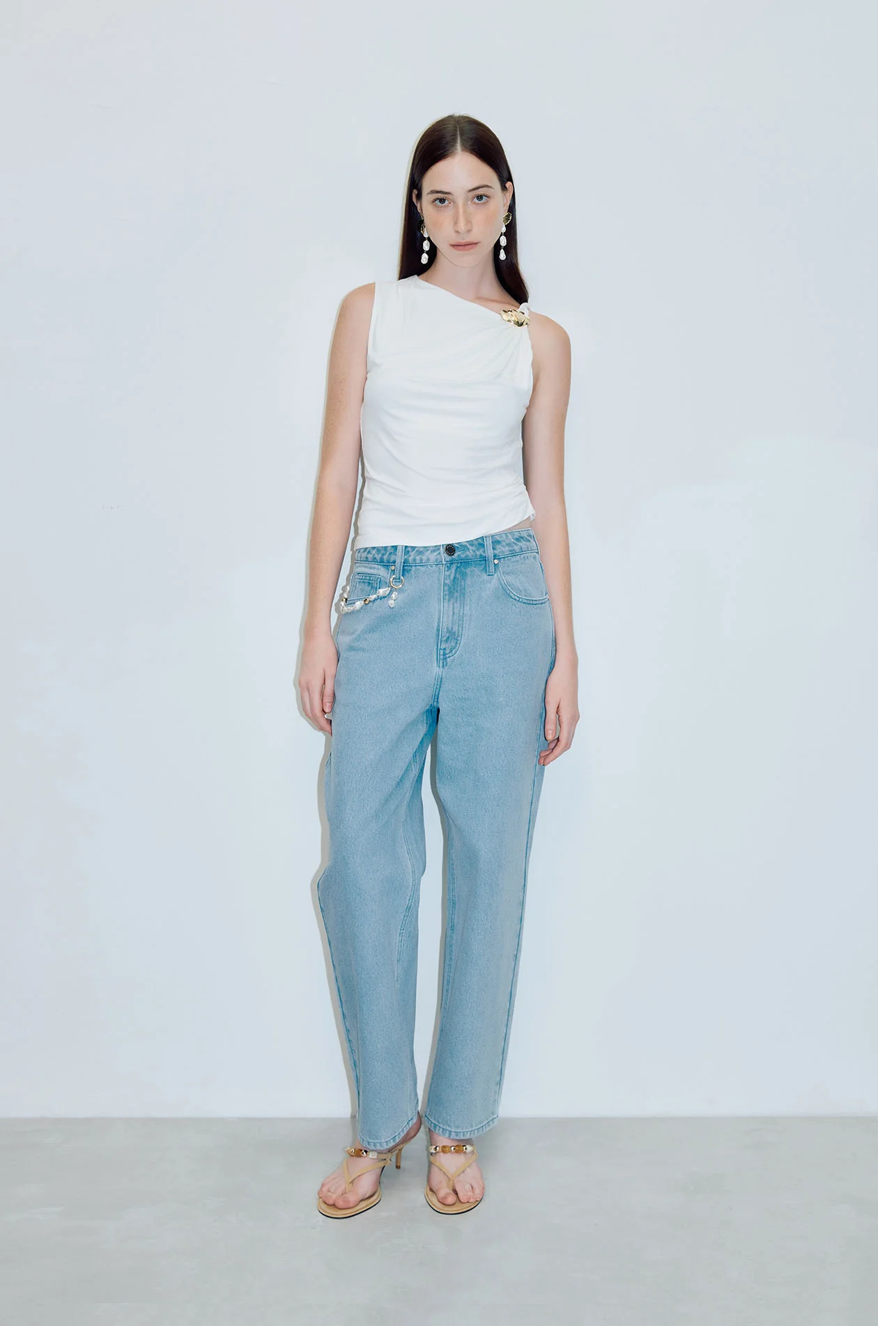 Draped Sleeveless Top - Image 5