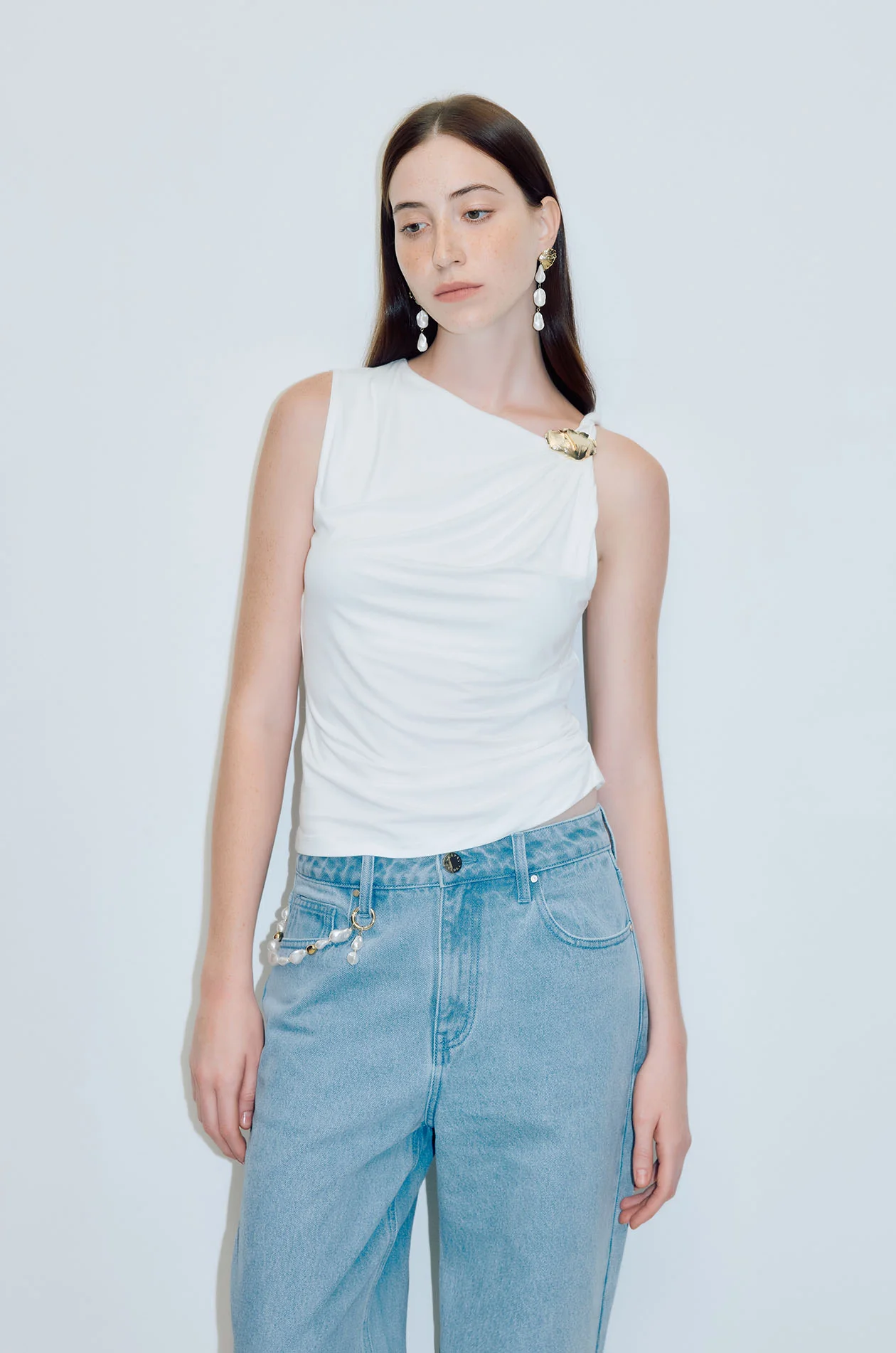 Draped Sleeveless Top - Image 6