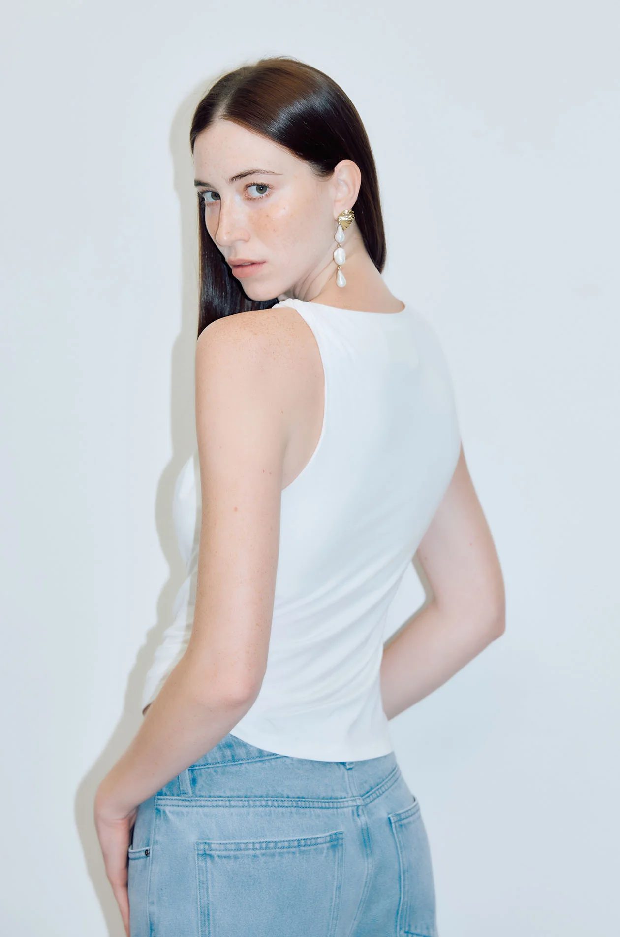 Draped Sleeveless Top - Image 8