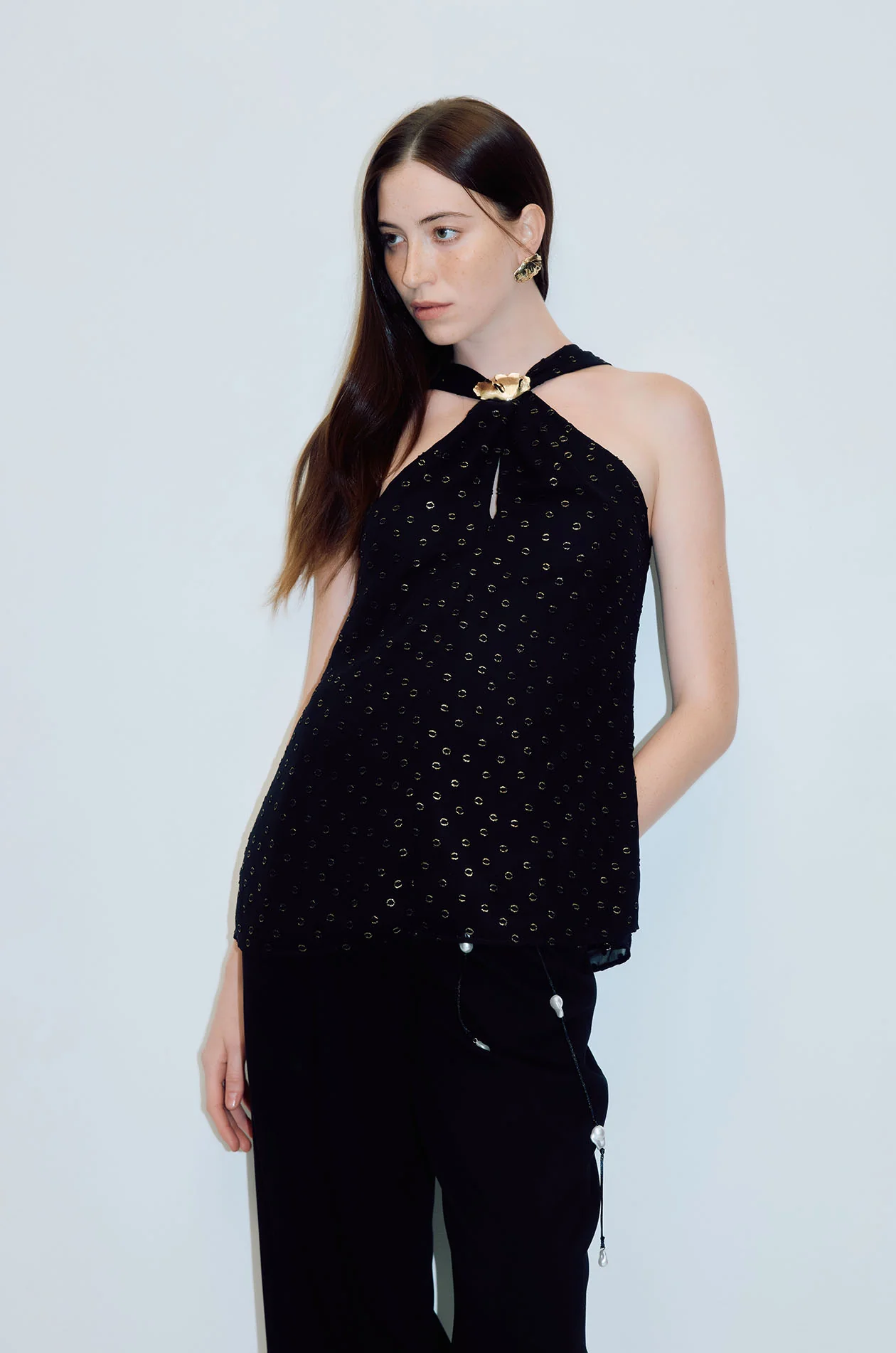 Halter Neck Chiffon Top - Image 2