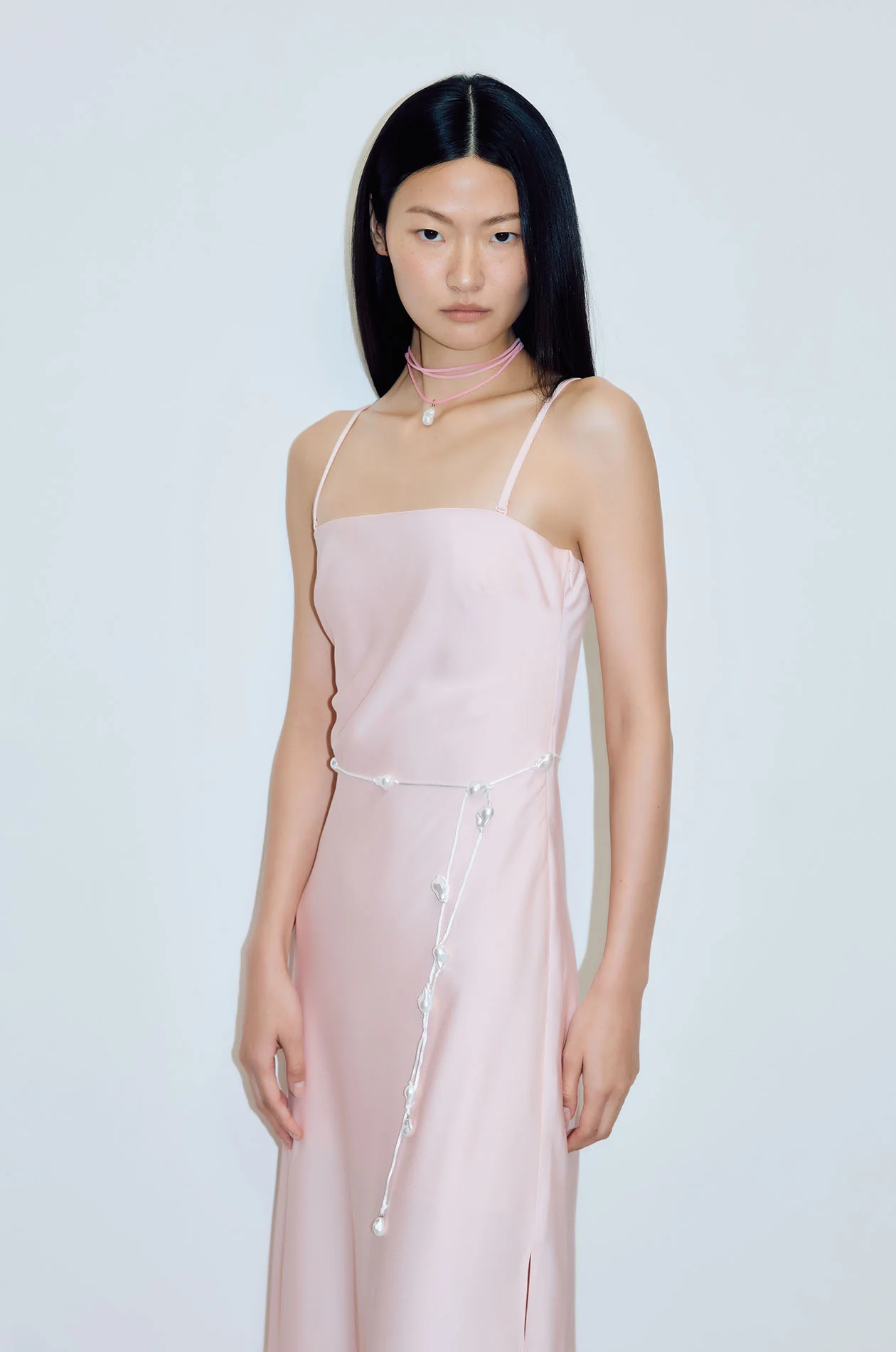 Fluid Maxi Dress with Belt - Image 2
