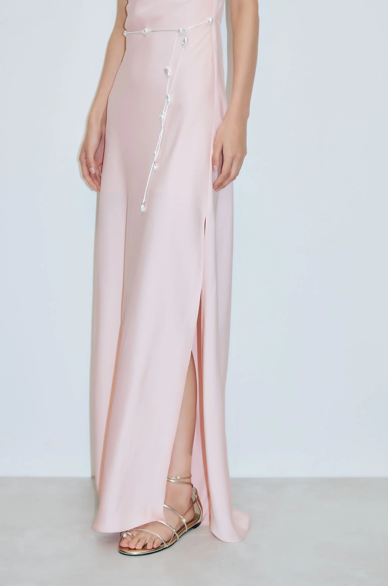 Fluid Maxi Dress with Belt - Image 5