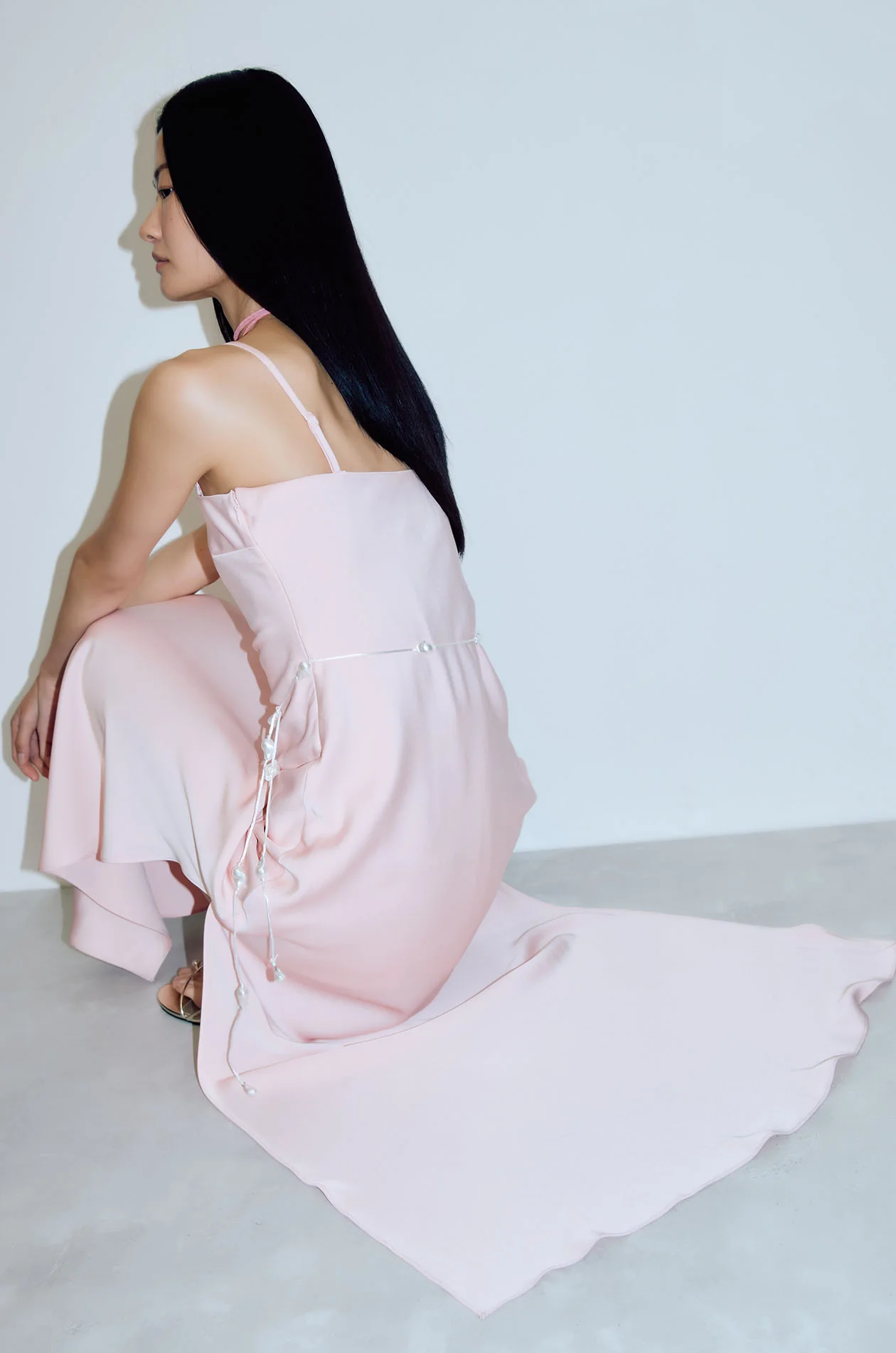 Fluid Maxi Dress with Belt - Image 6