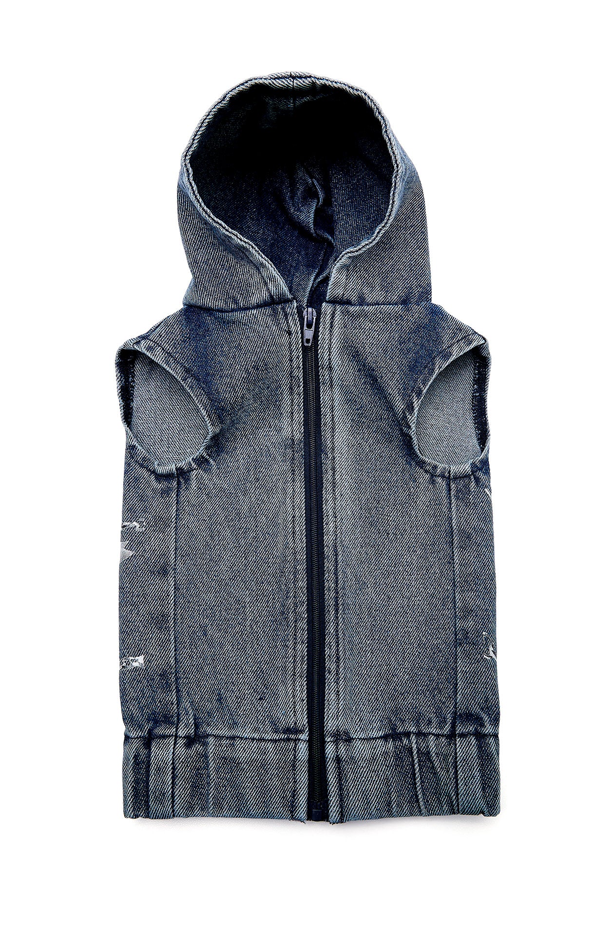 Pet Denim Hoodie with Gongkan - Image 5