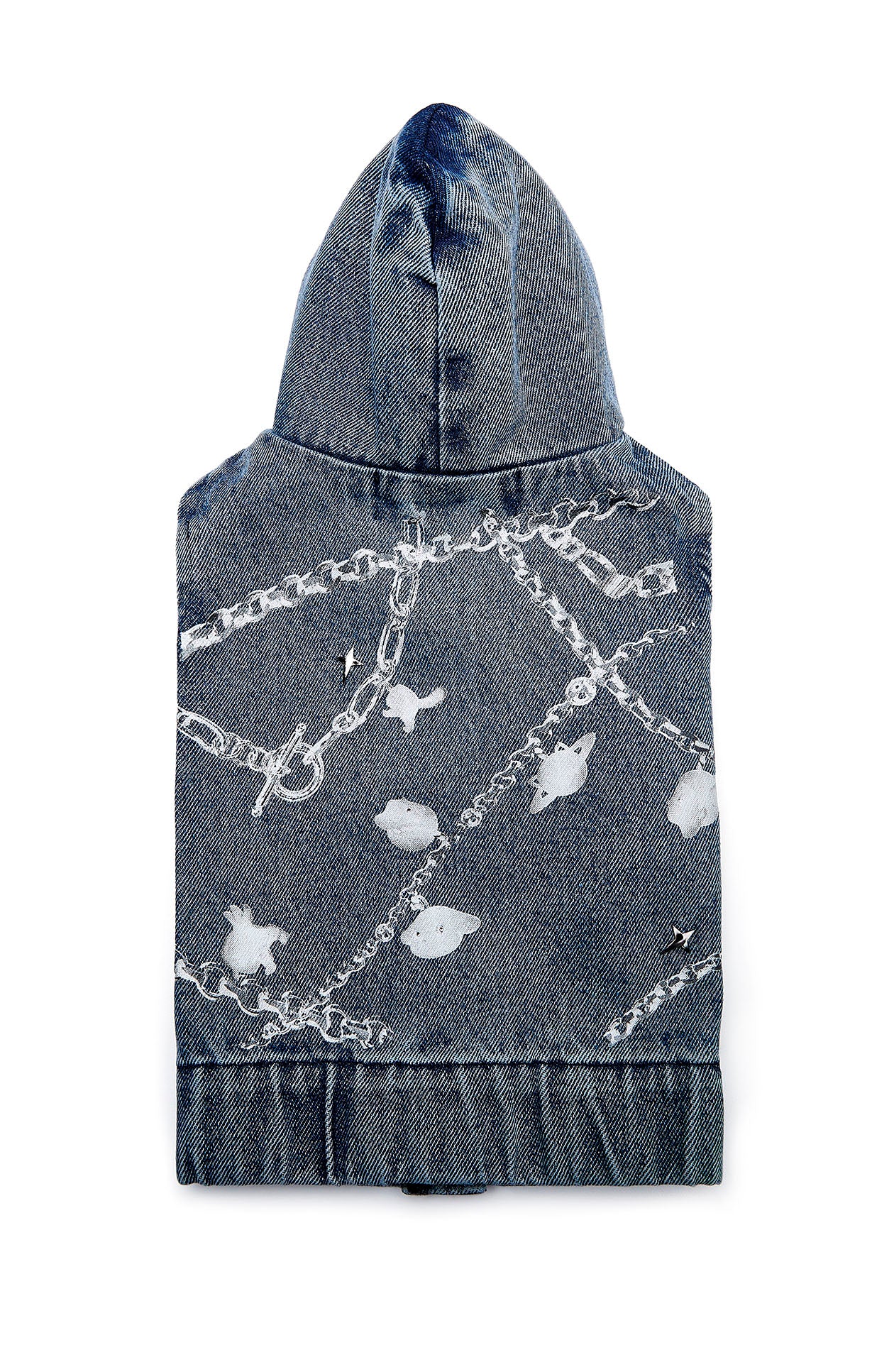 Pet Denim Hoodie with Gongkan - Image 7