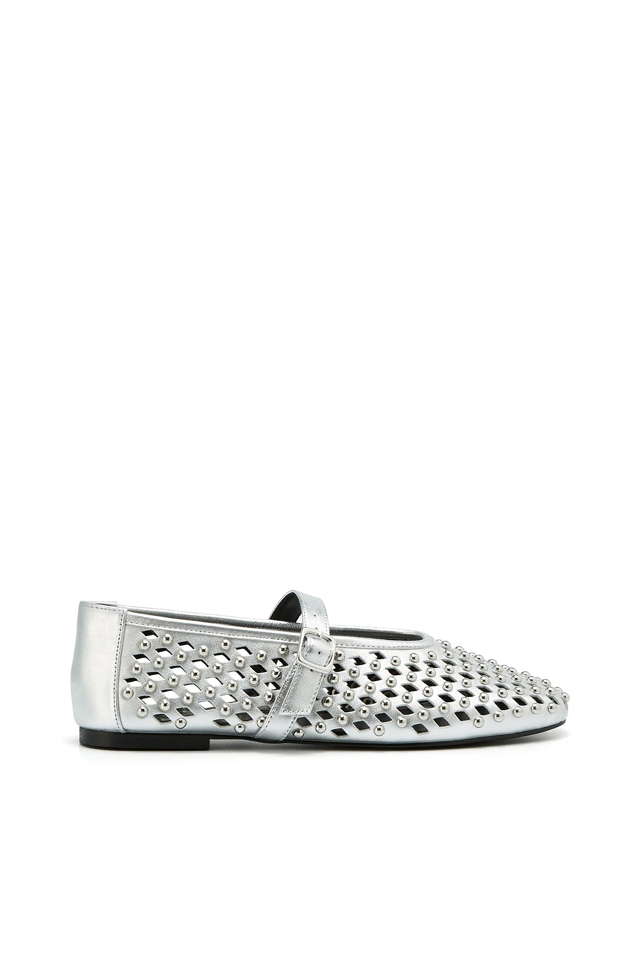 Rhinestone Suede Mary Jane Ballerina - Image 3