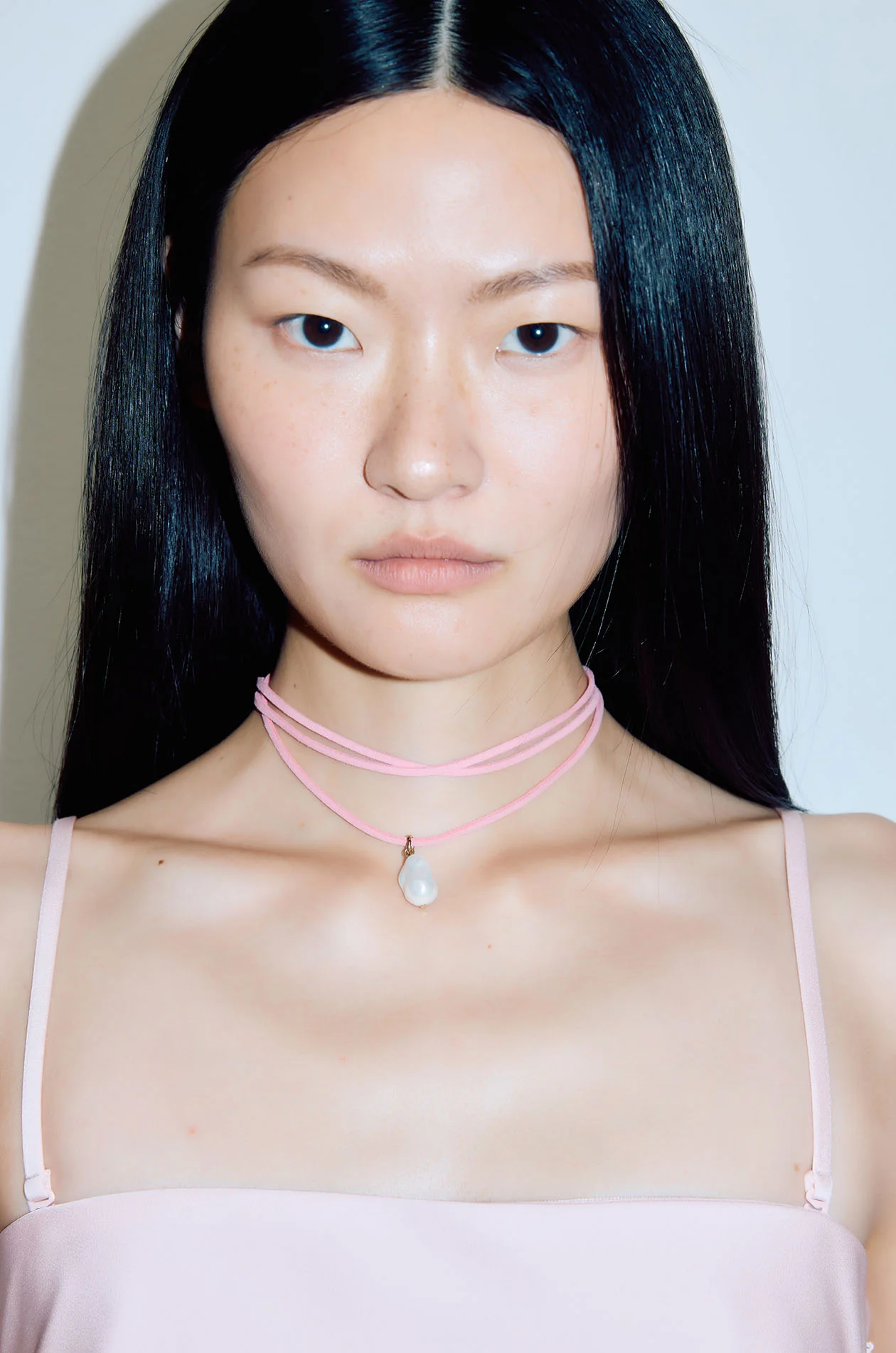Romancing the Pearls Suede Tie Necklace - Image 7