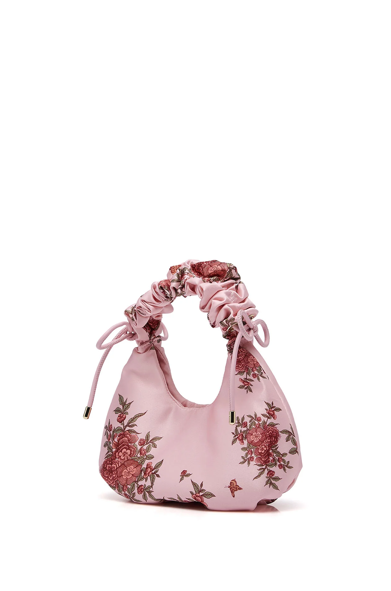 Satin Scrunchie Top Handle Bag - Image 3