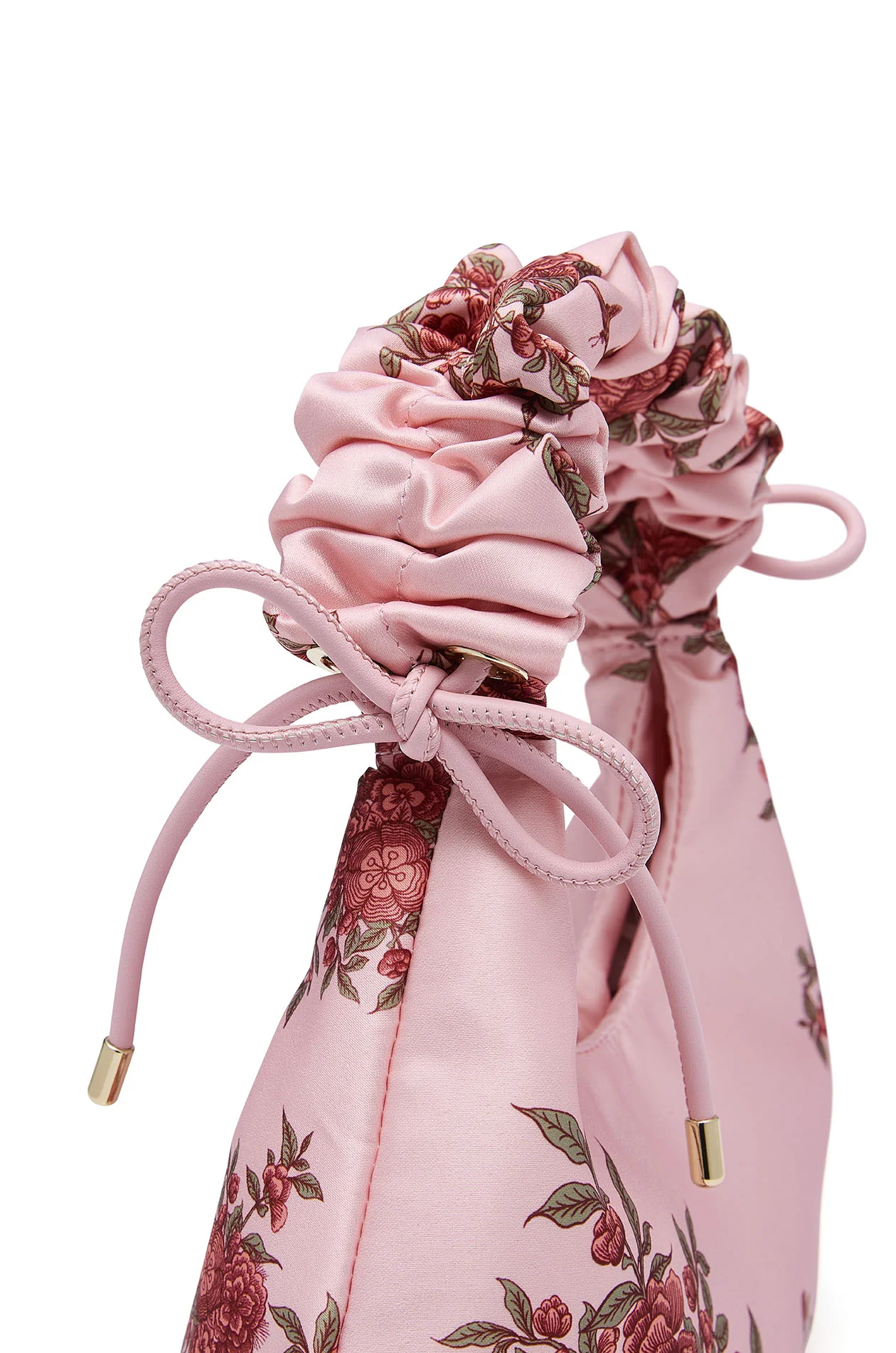 Satin Scrunchie Top Handle Bag - Image 4