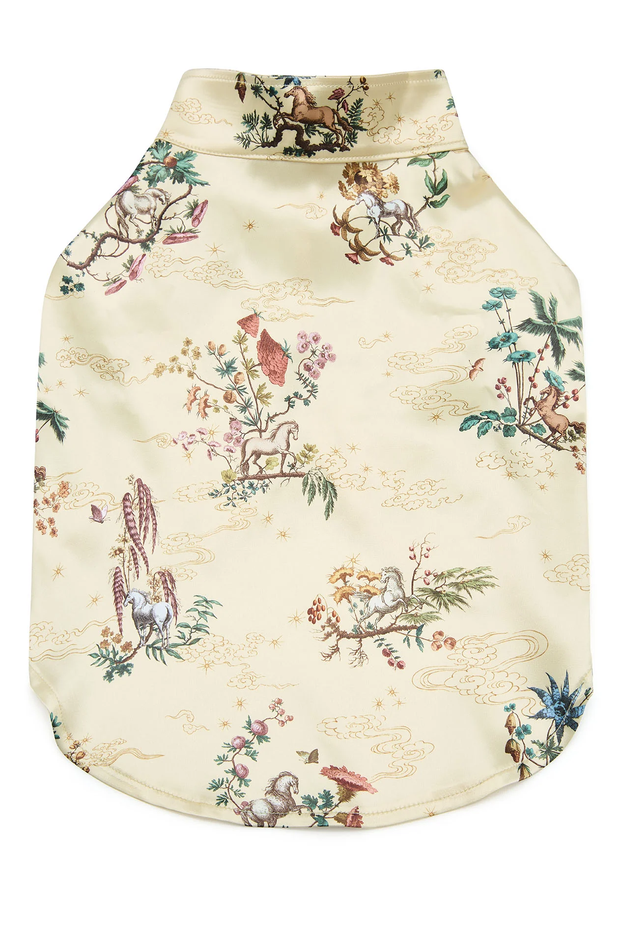 Yellow Motif Printed Satin Pet Cloth - Image 5