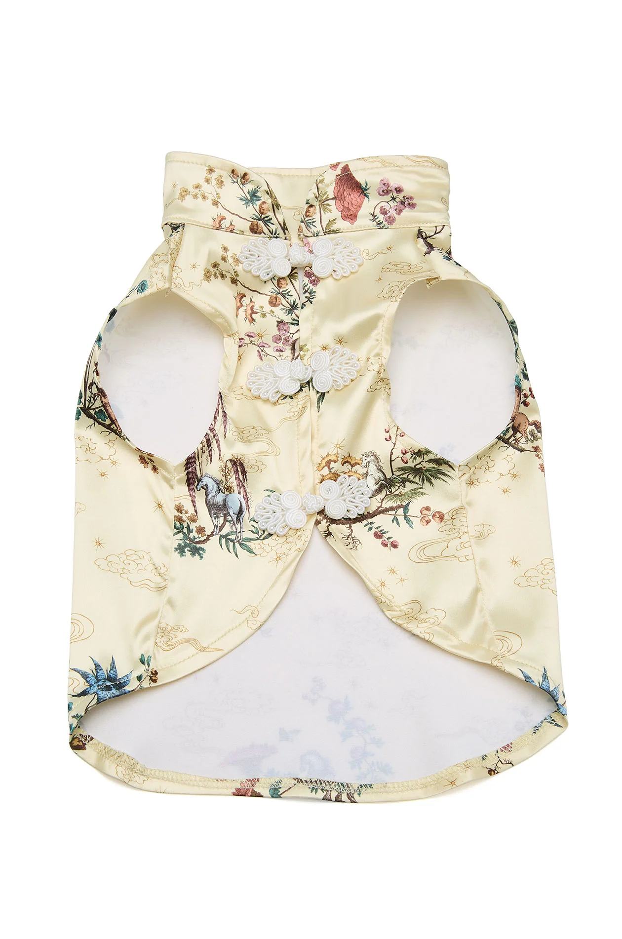 Yellow Motif Printed Satin Pet Cloth - Image 6
