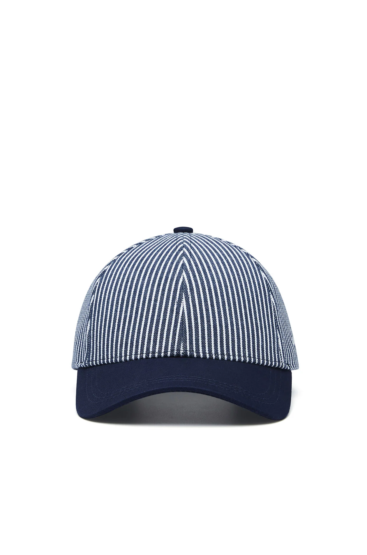 Striped Cotton Baseball Cap - Image 3