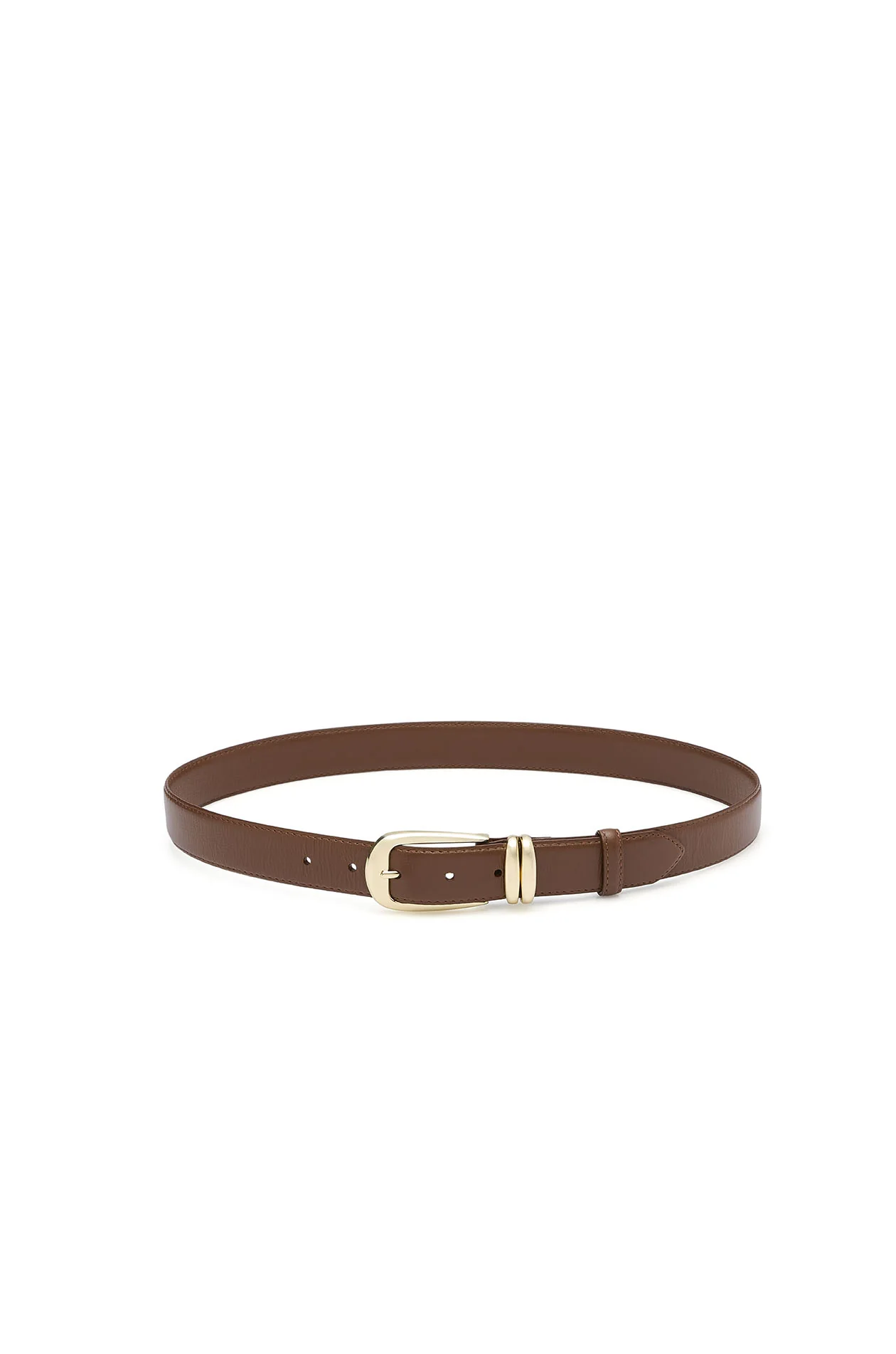 Metal Loop Leather Belt - Image 3