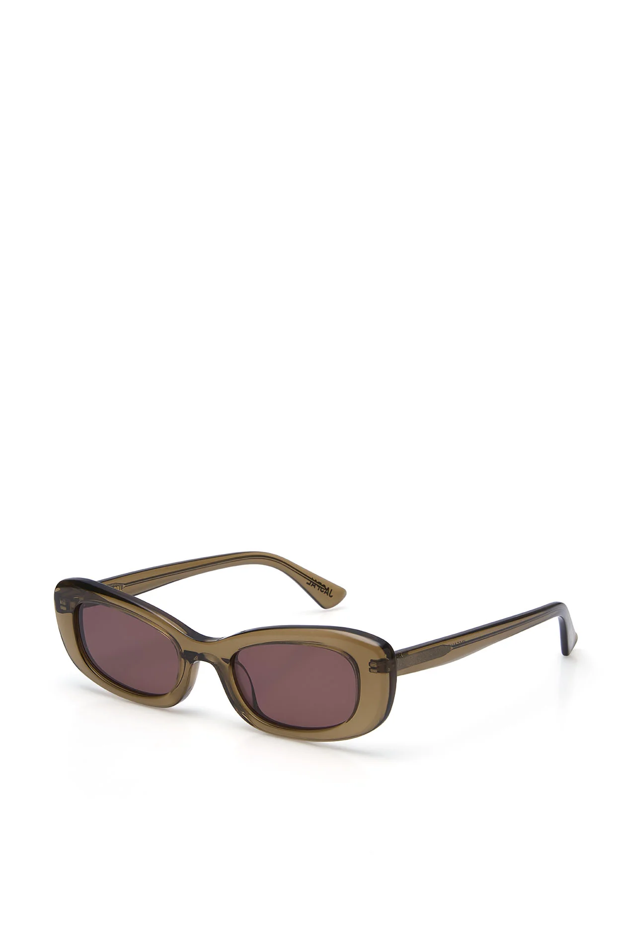 Skinny Rectangle Sunglasses - Image 4