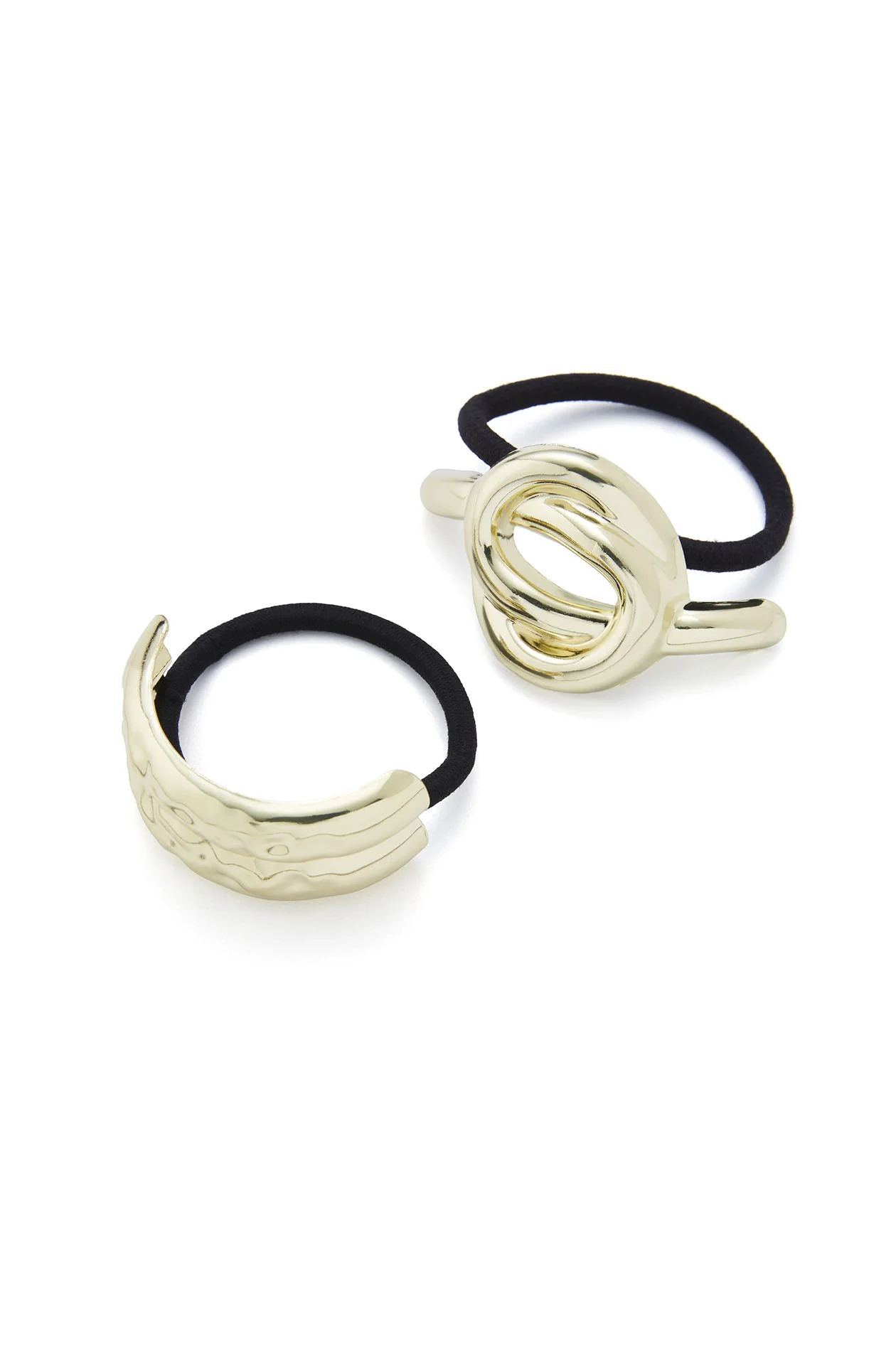 Sculptural Accent Elastic Hair Tie - Image 2