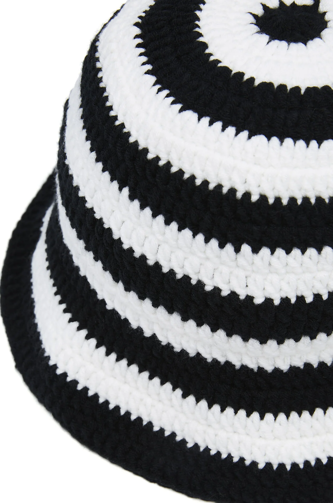 Contrast Striped Knit Tulip Hat - Image 2