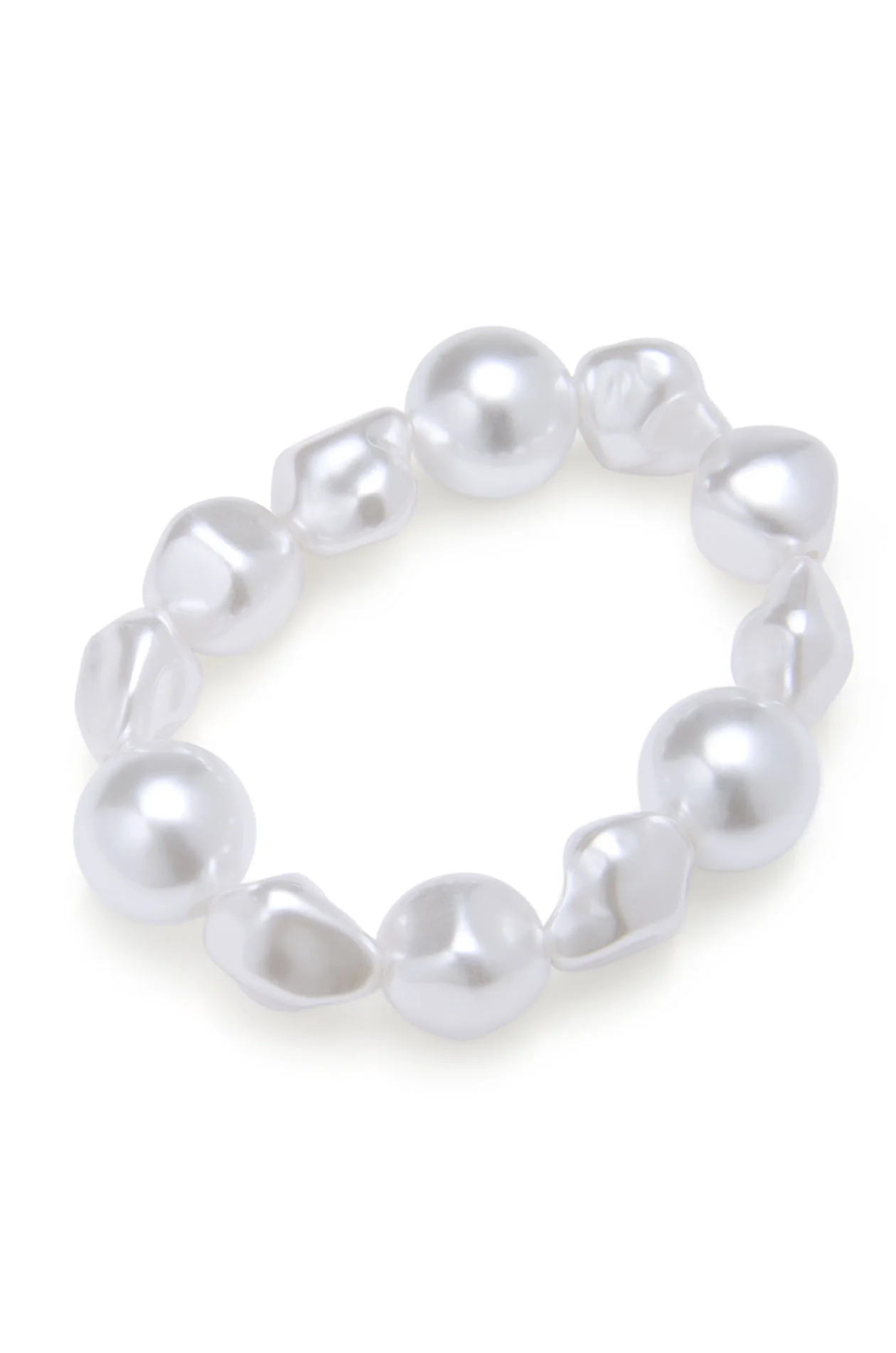 Pearl & Crochet Flower Hair Tie Set - Image 4