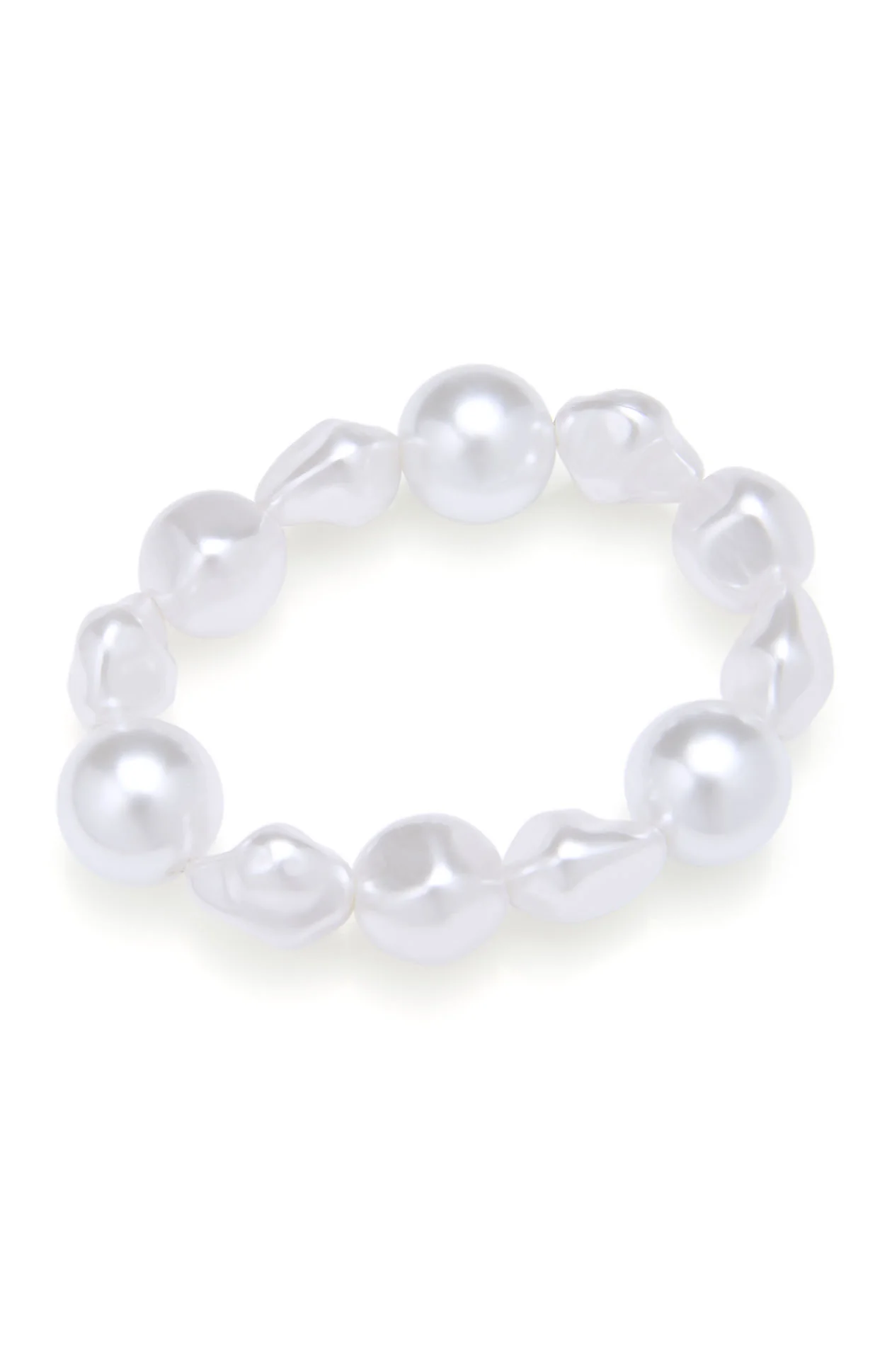 Pearl & Crochet Flower Hair Tie Set - Image 7