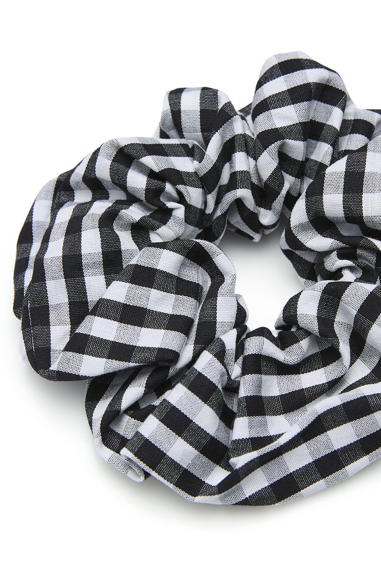 Solid & Gingham Scrunchies Set - Image 4