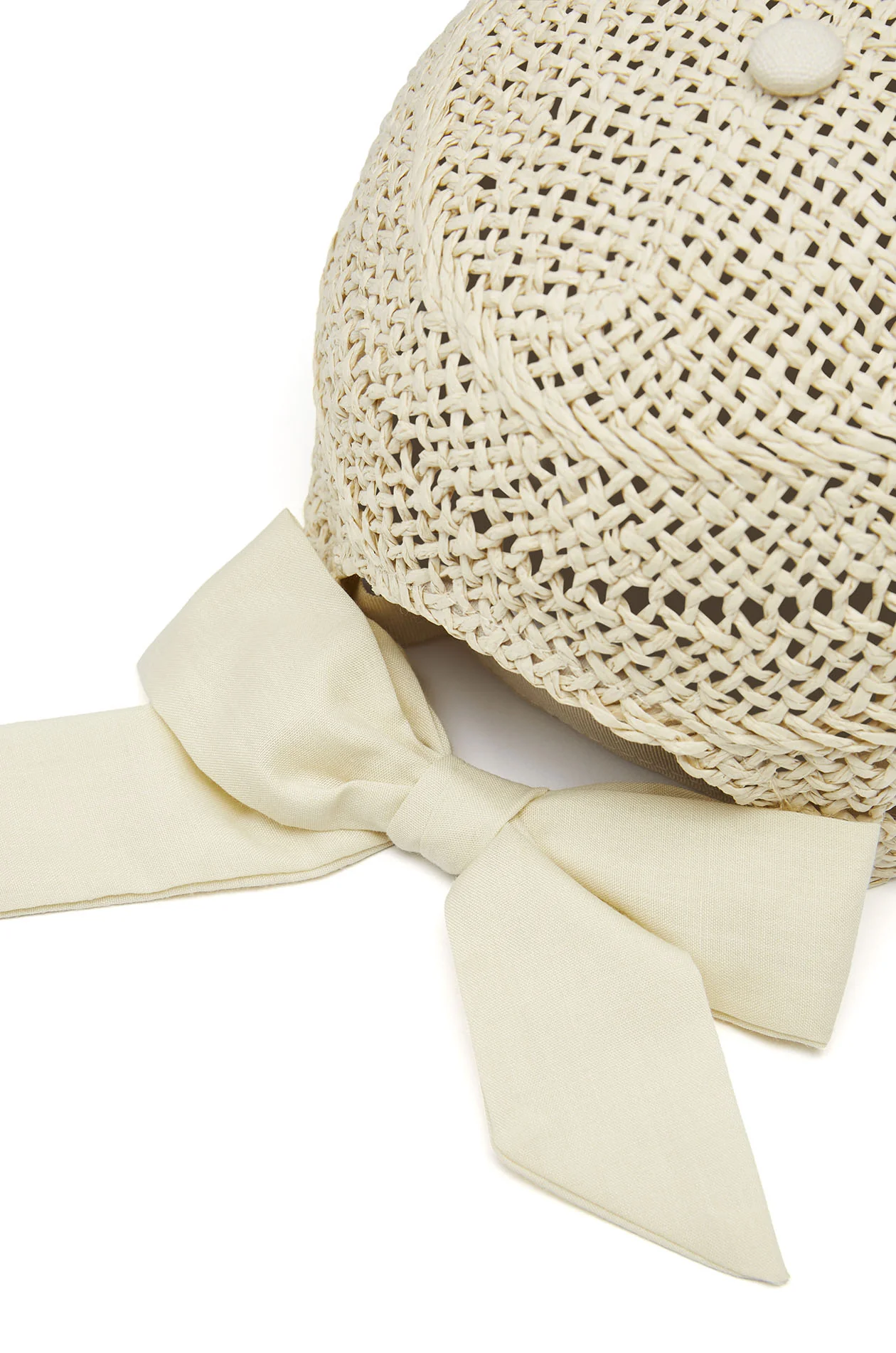 Raffia Bow Cap - Image 2