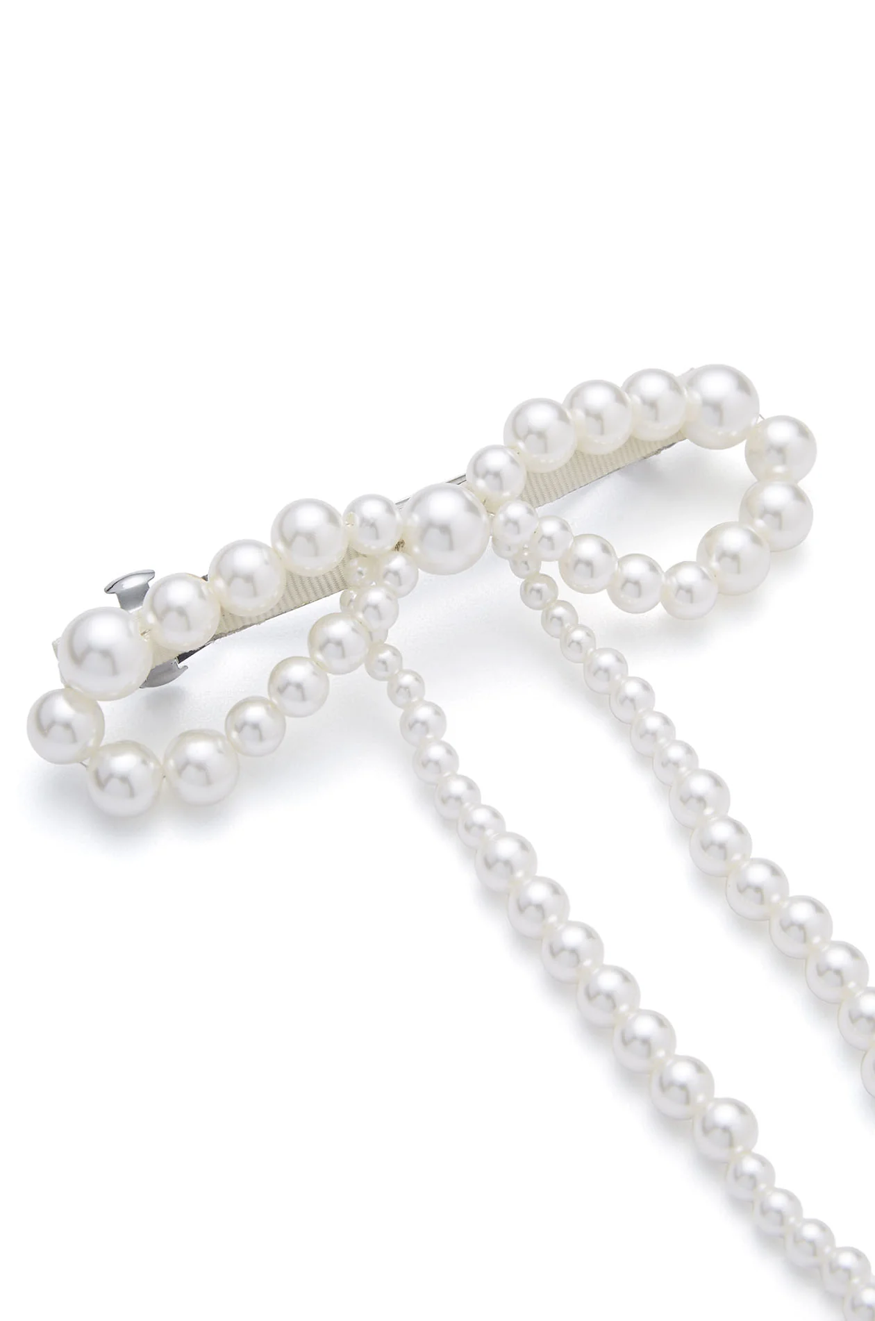Pearl Bow Hair Clip - Image 2