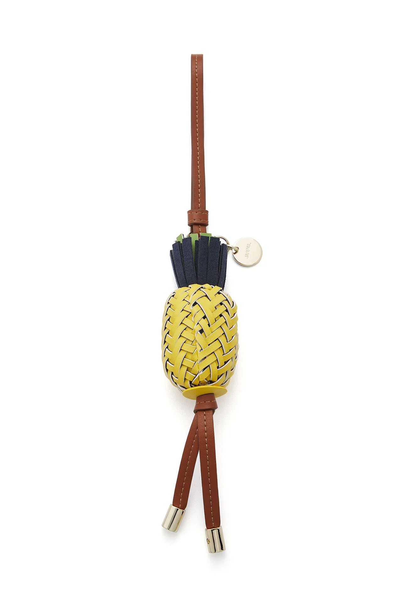 Pineapple Faux Leather Charm