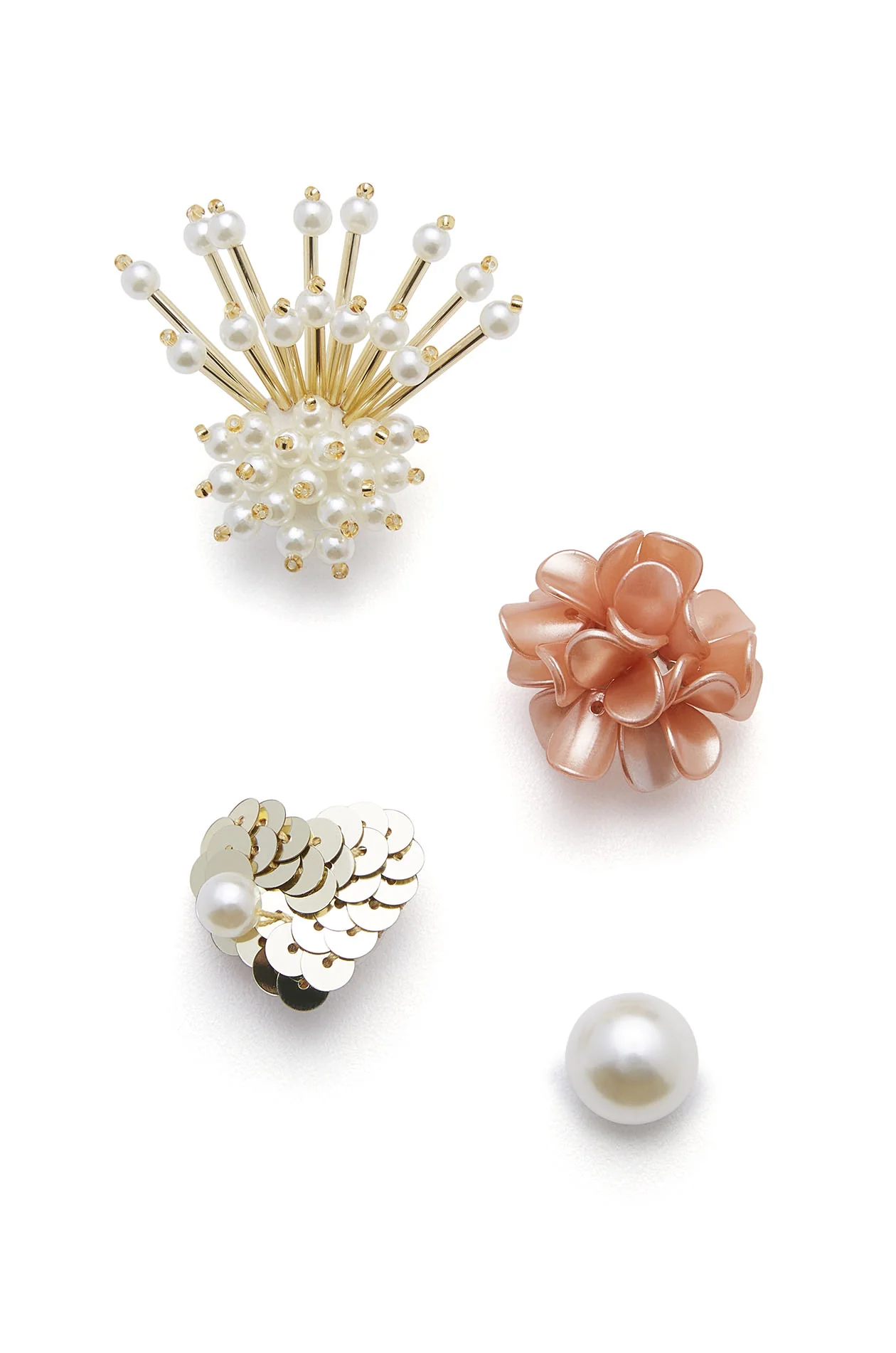Pearl & Floral Shoe Charm Set - Image 2