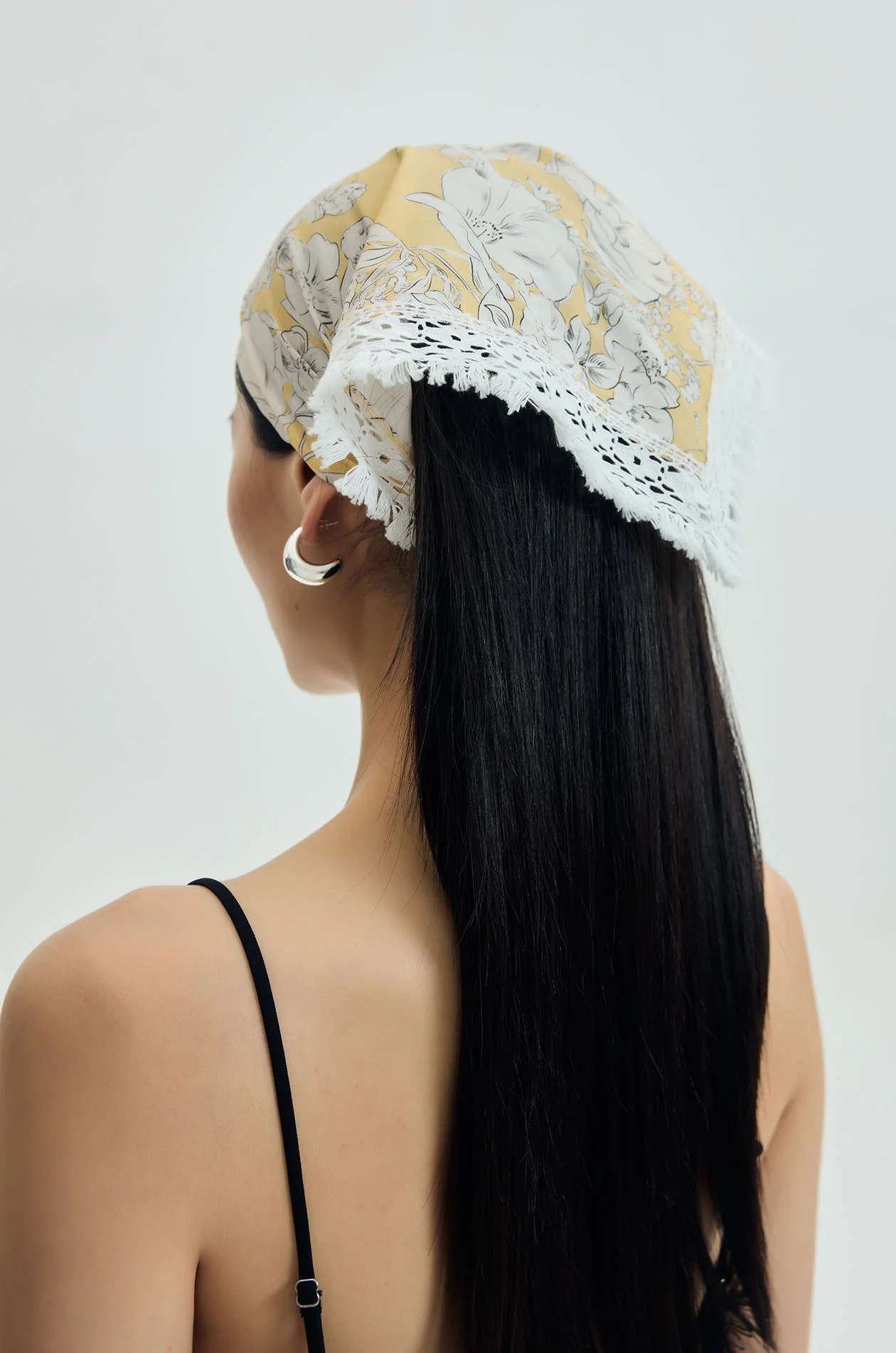 Floral Print Hair Scarf - Image 3