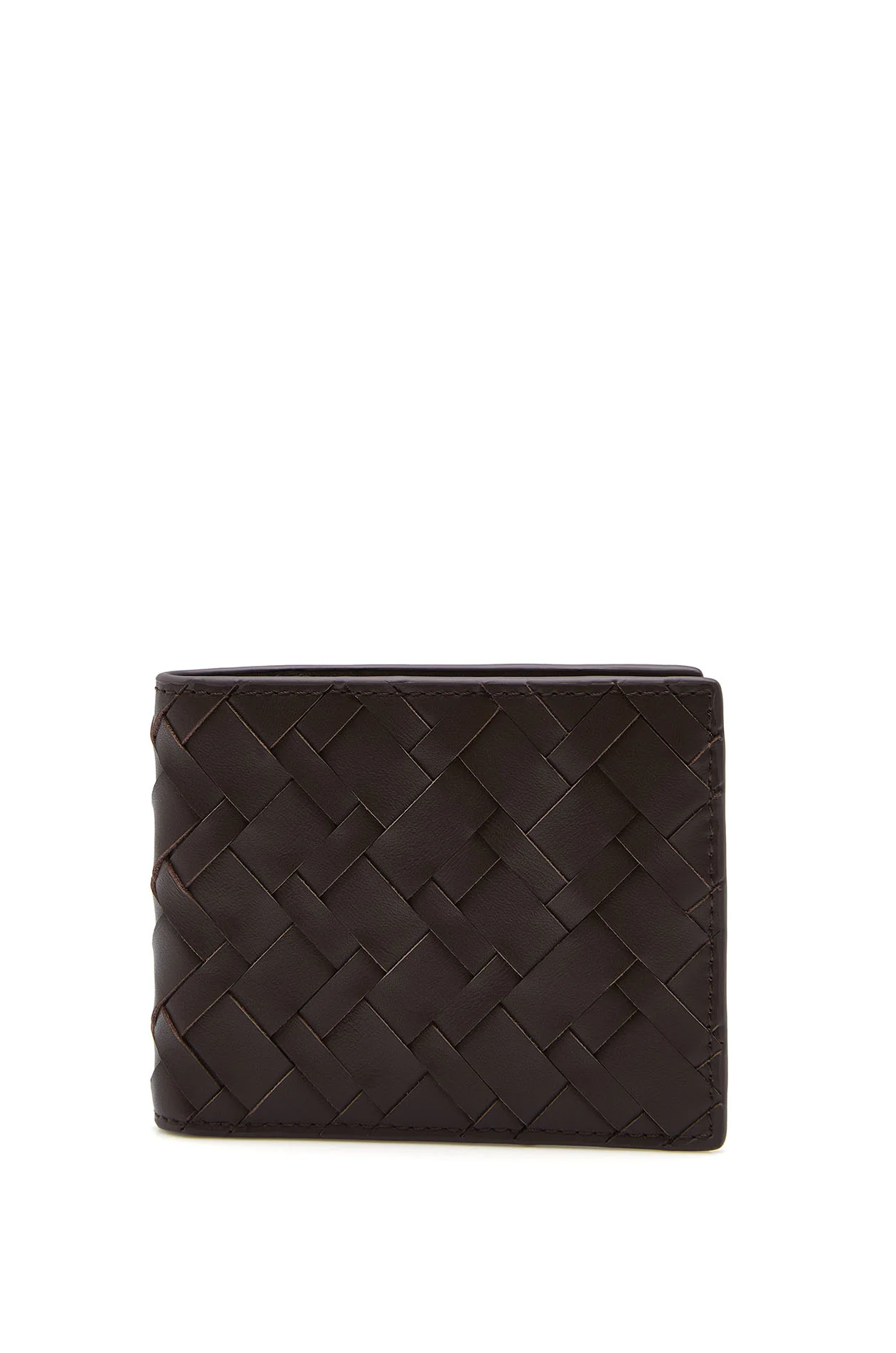 Interlaced Leather Bifold Wallet