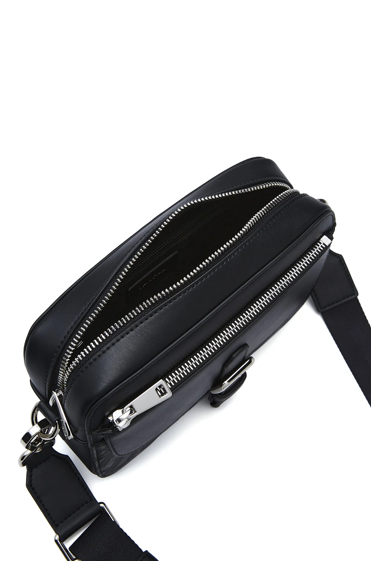 Monogram Faux Leather Crossbody Bag - Image 3