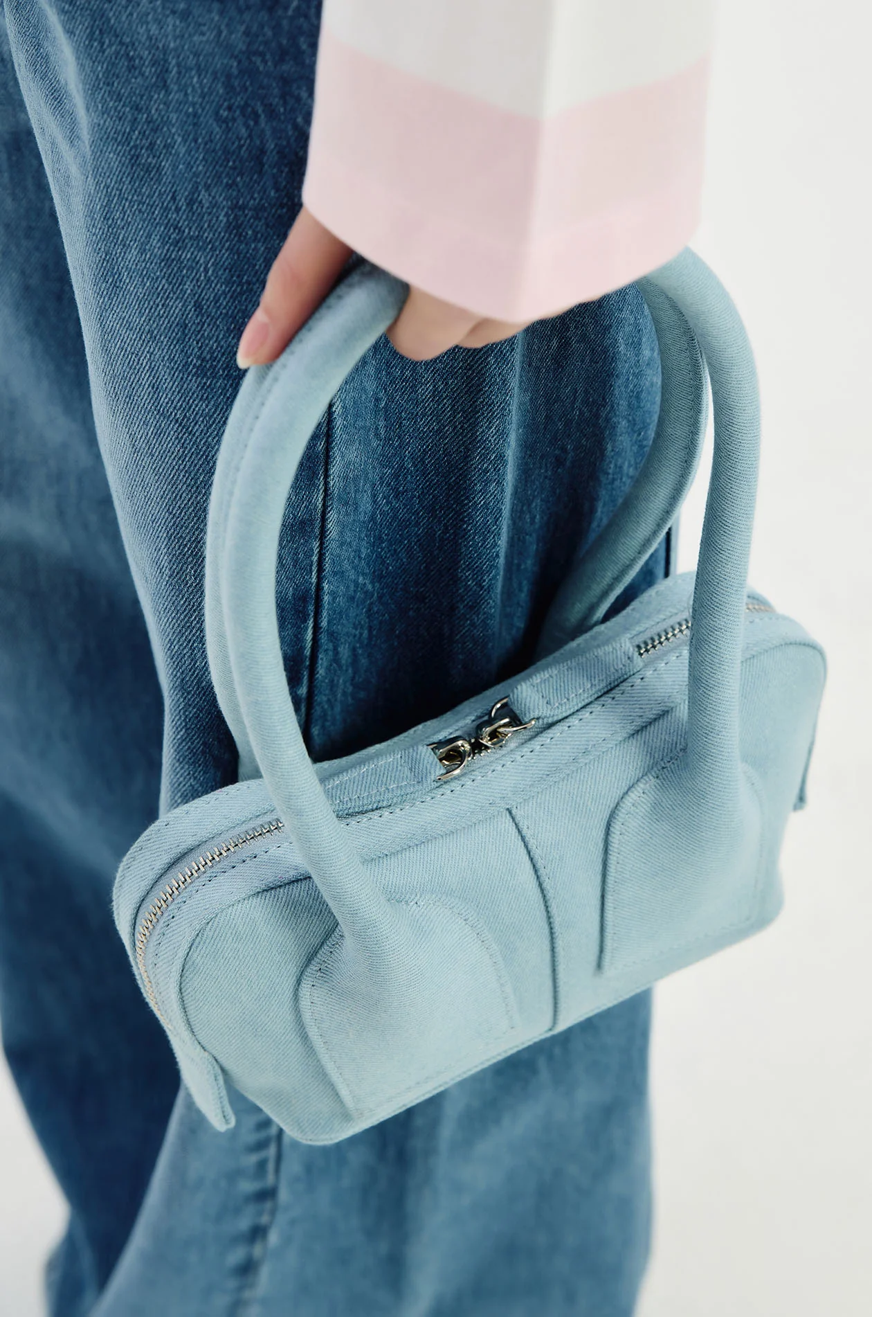 Mini Echo Bag in Denim - Image 7