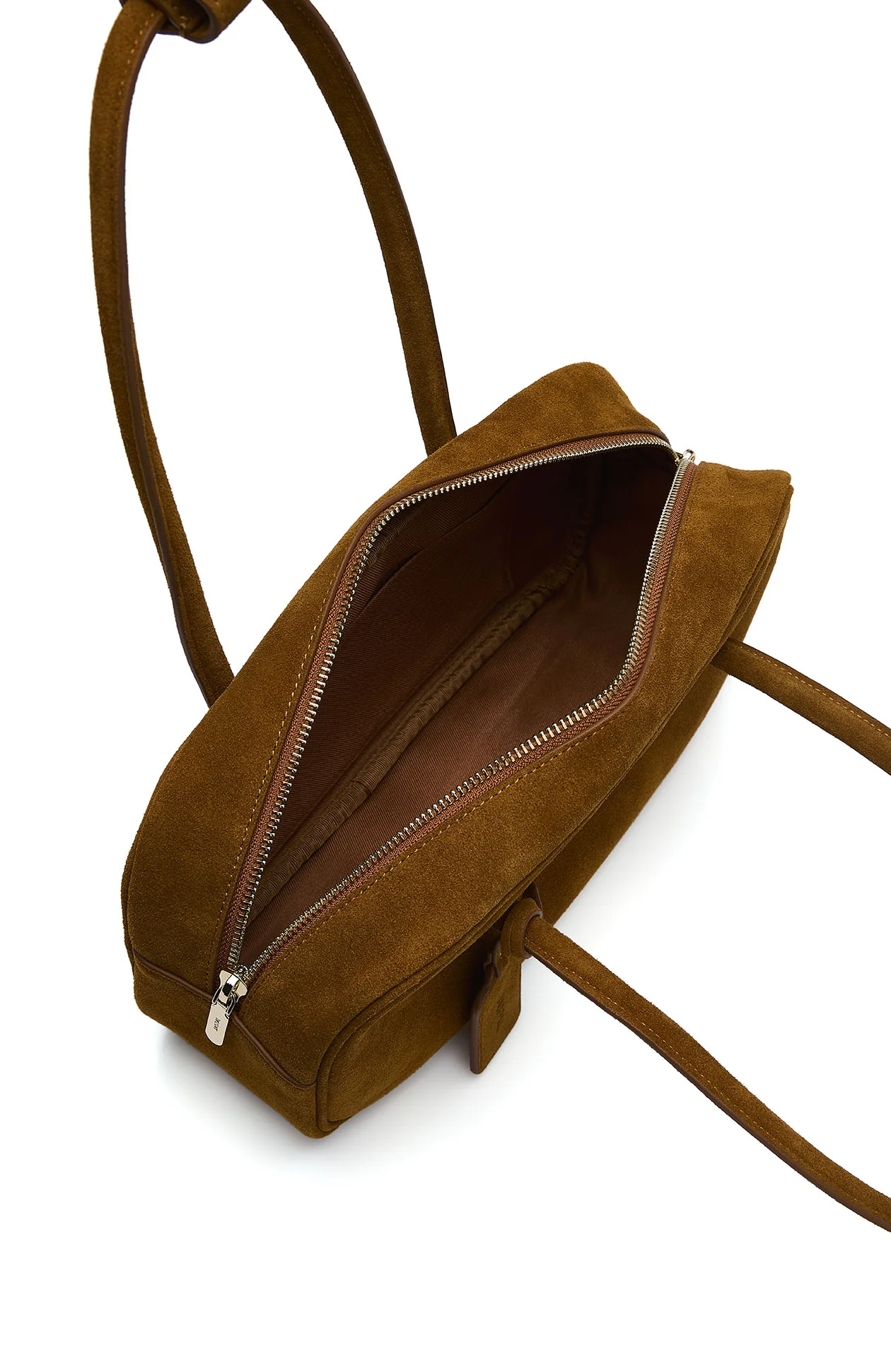 Suede East-West Shoulder Bag - Image 3