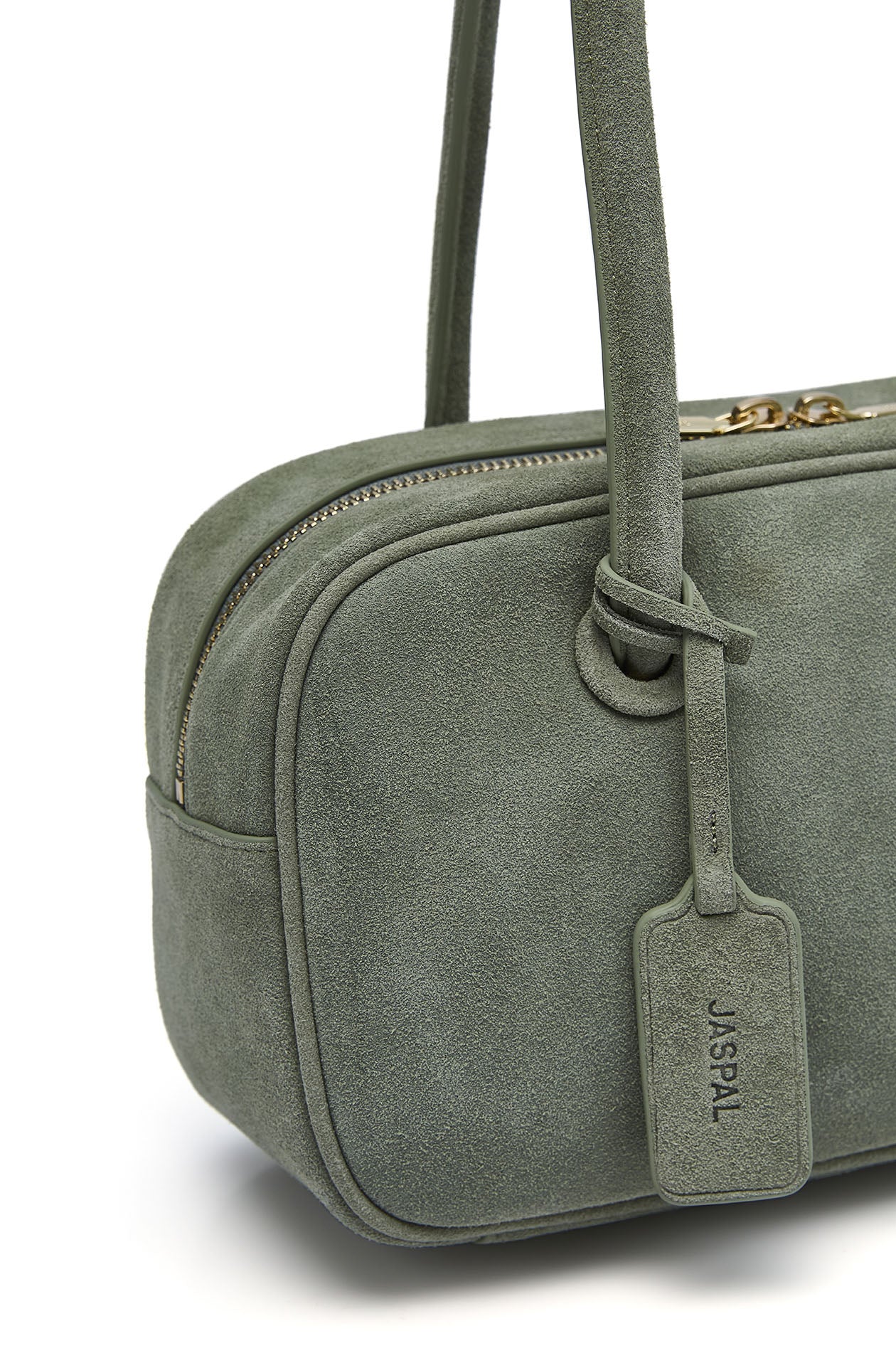 Suede East-West Shoulder Bag - Image 6